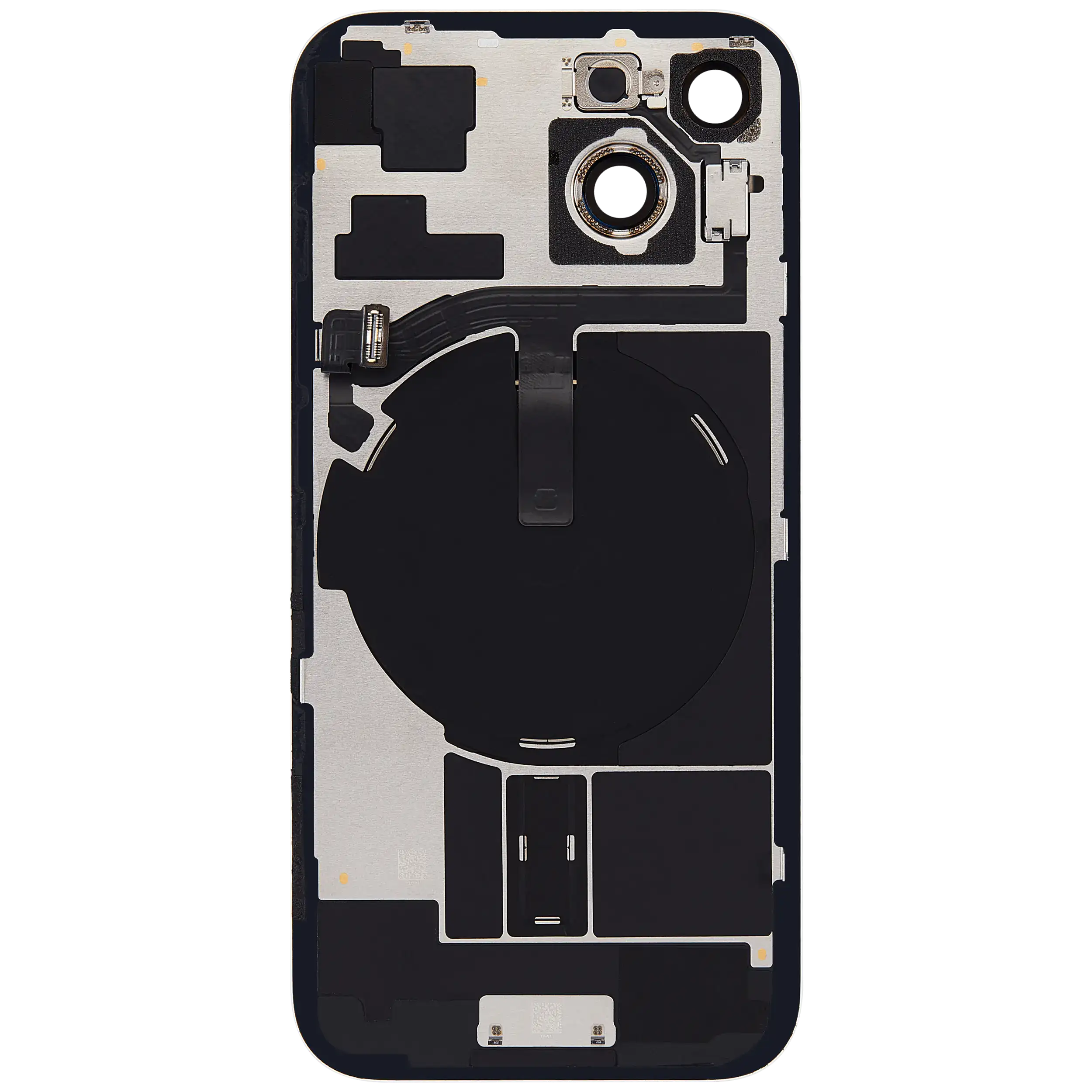 Rückglas mit MagSafe Magnet & NFC & Taschenlampen-Flexkabel für iPhone 15 (ausgebautes Originalteil: Grade C) (Green (Grün)) – Bild 4