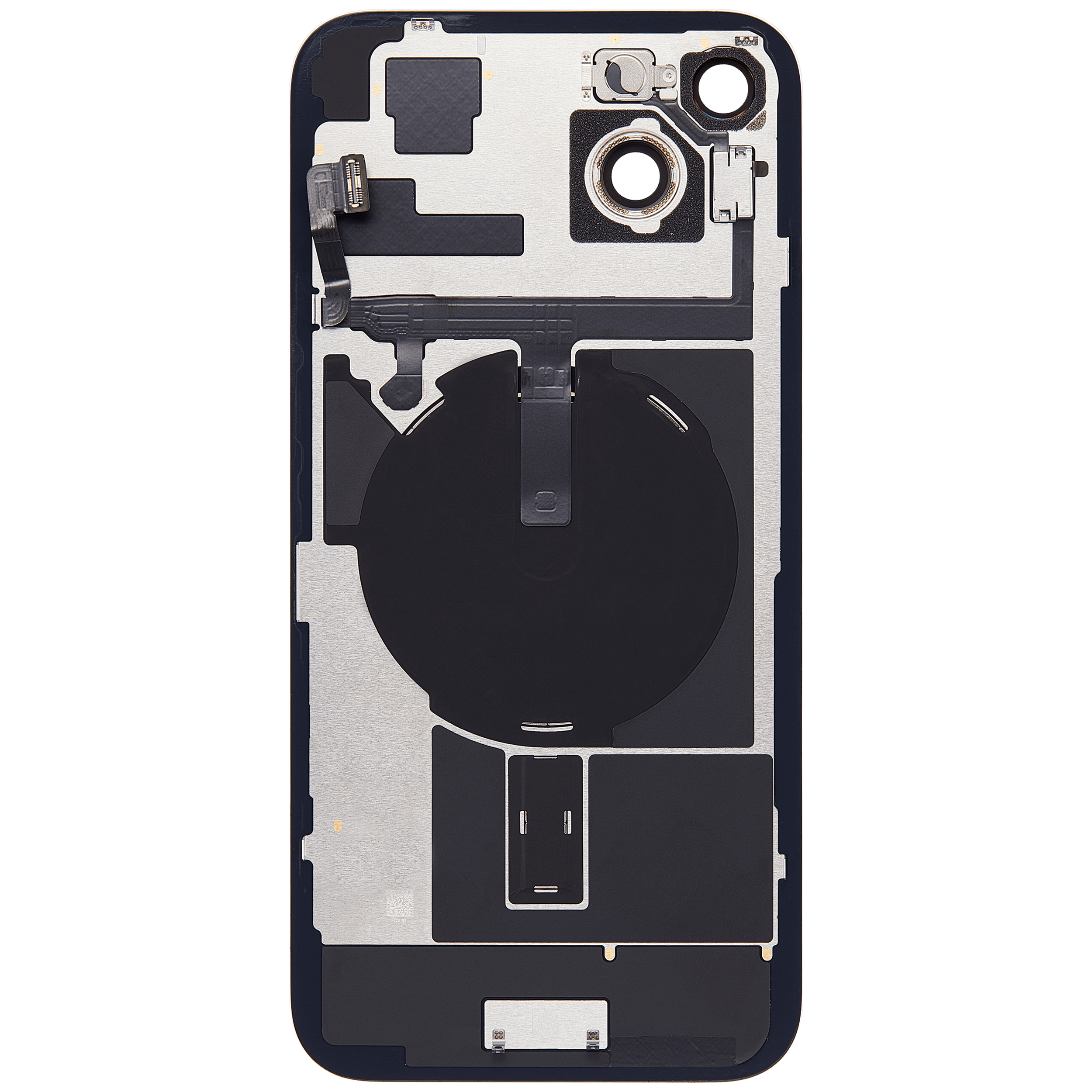 Rückglas mit MagSafe Magnet & NFC & Taschenlampen-Flexkabel für iPhone 15 Plus (ausgebautes Originalteil: Grade C) (Yellow) – Bild 4