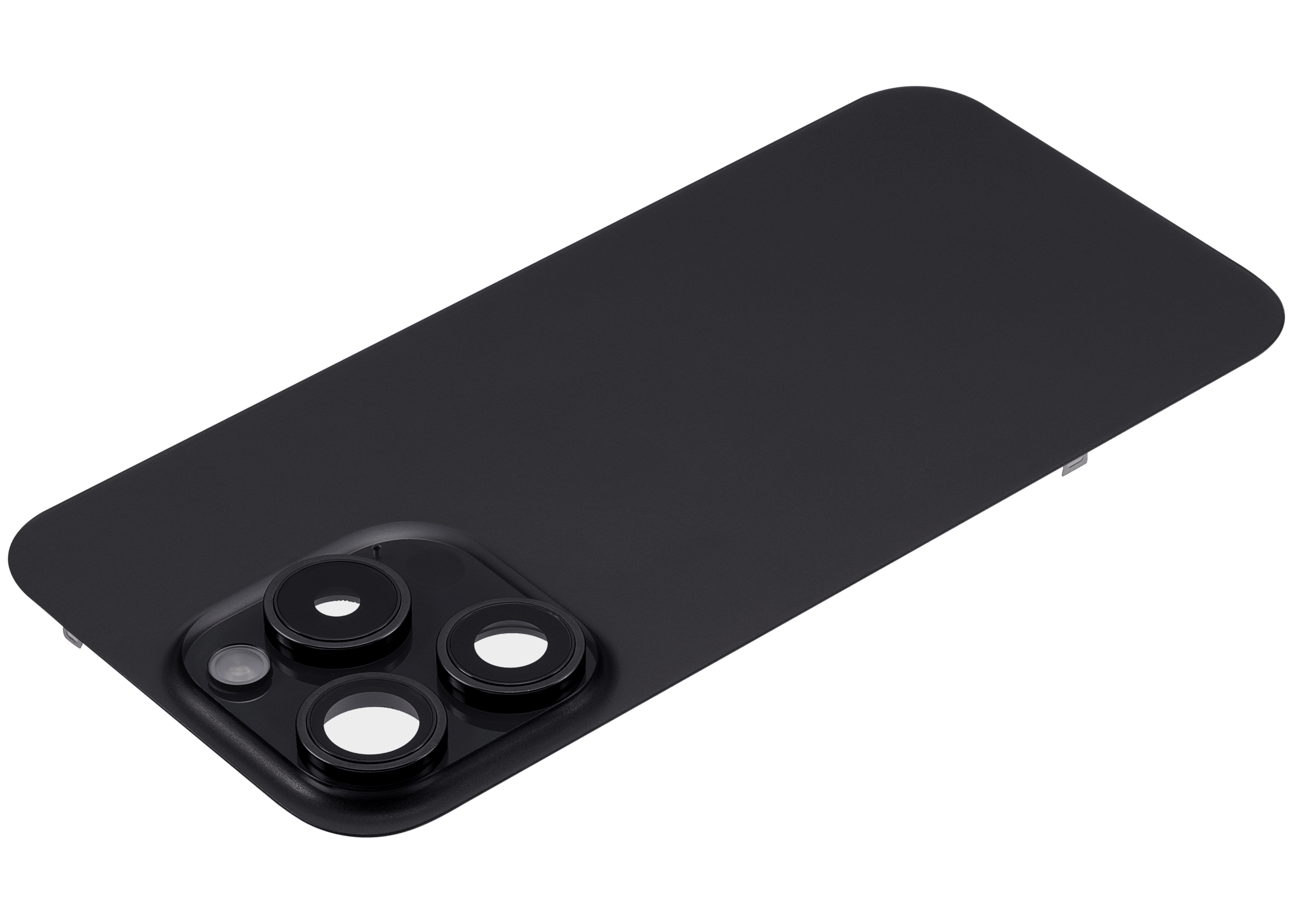 Rückglas mit MagSafe Magnet & NFC & Taschenlampen-Flexkabel für iPhone 15 Pro (ausgebautes Originalteil: Grade C) (Black Titanium) – Bild 2