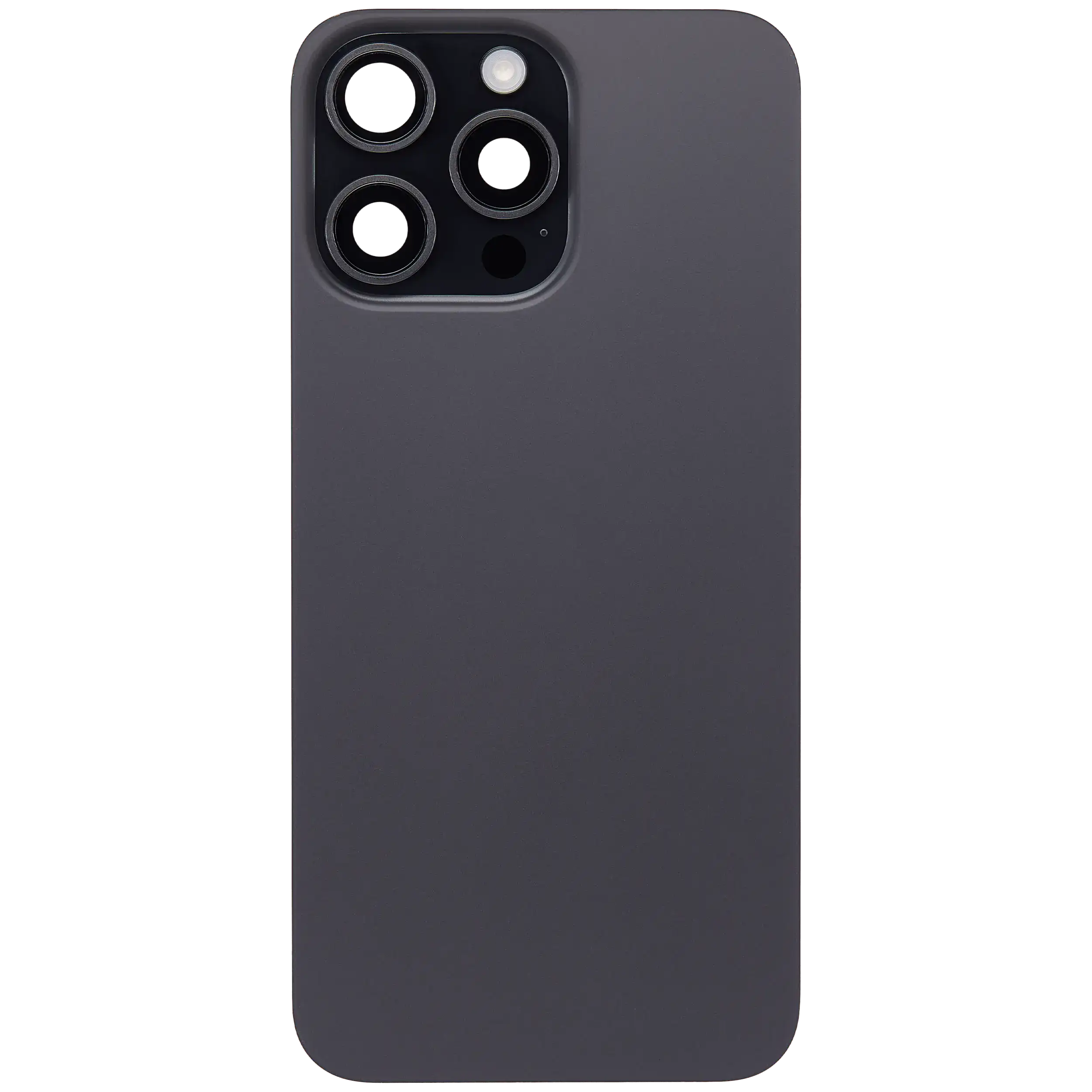 Rückglas mit MagSafe Magnet & NFC & Taschenlampen-Flexkabel für iPhone 15 Pro Max (ausgebautes Originalteil: Grade C) (Black Titanium) – Bild 3