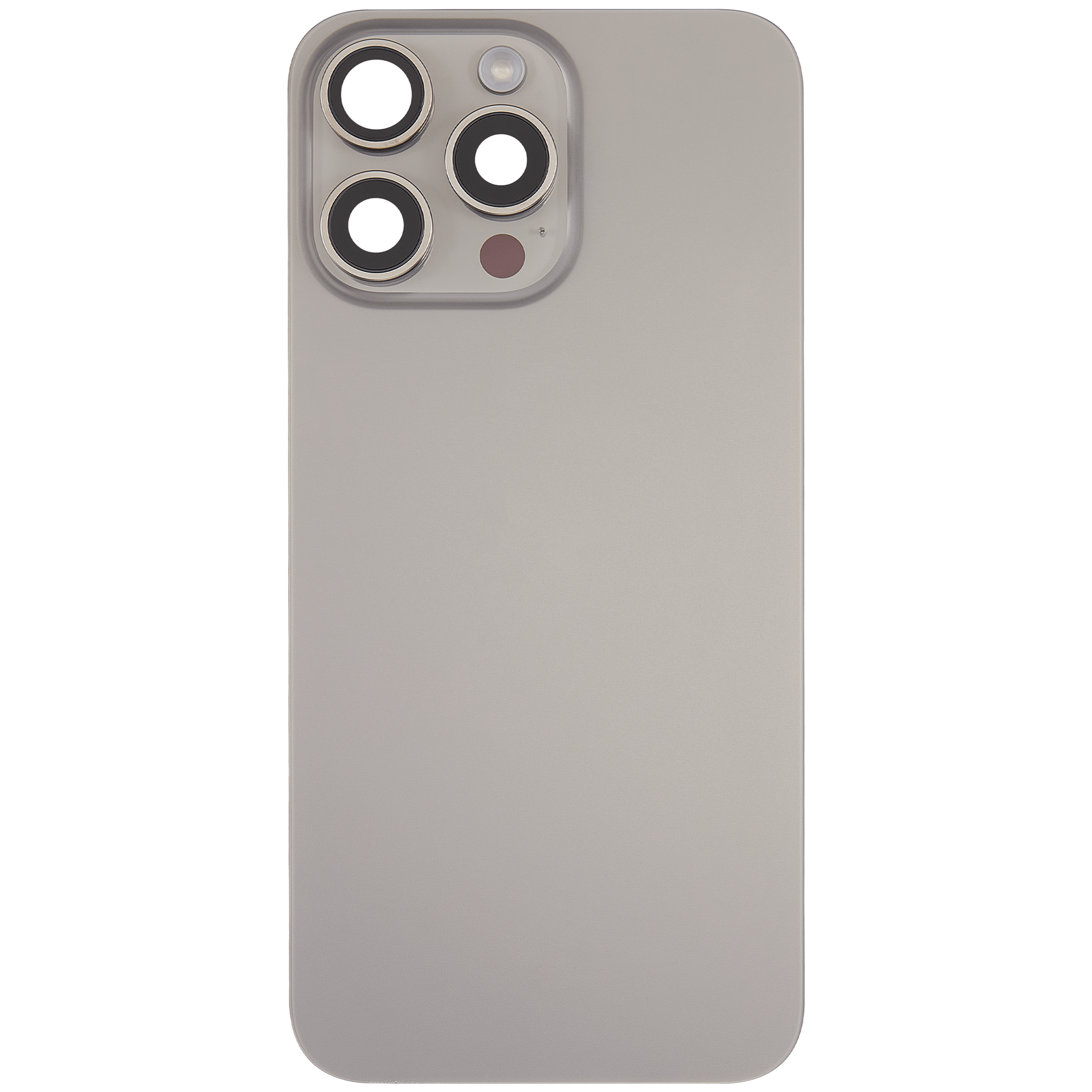Rückglas mit MagSafe Magnet & NFC & Taschenlampen-Flexkabel für iPhone 15 Pro Max (ausgebautes Originalteil: Grade C) (Natural Titanium) – Bild 3