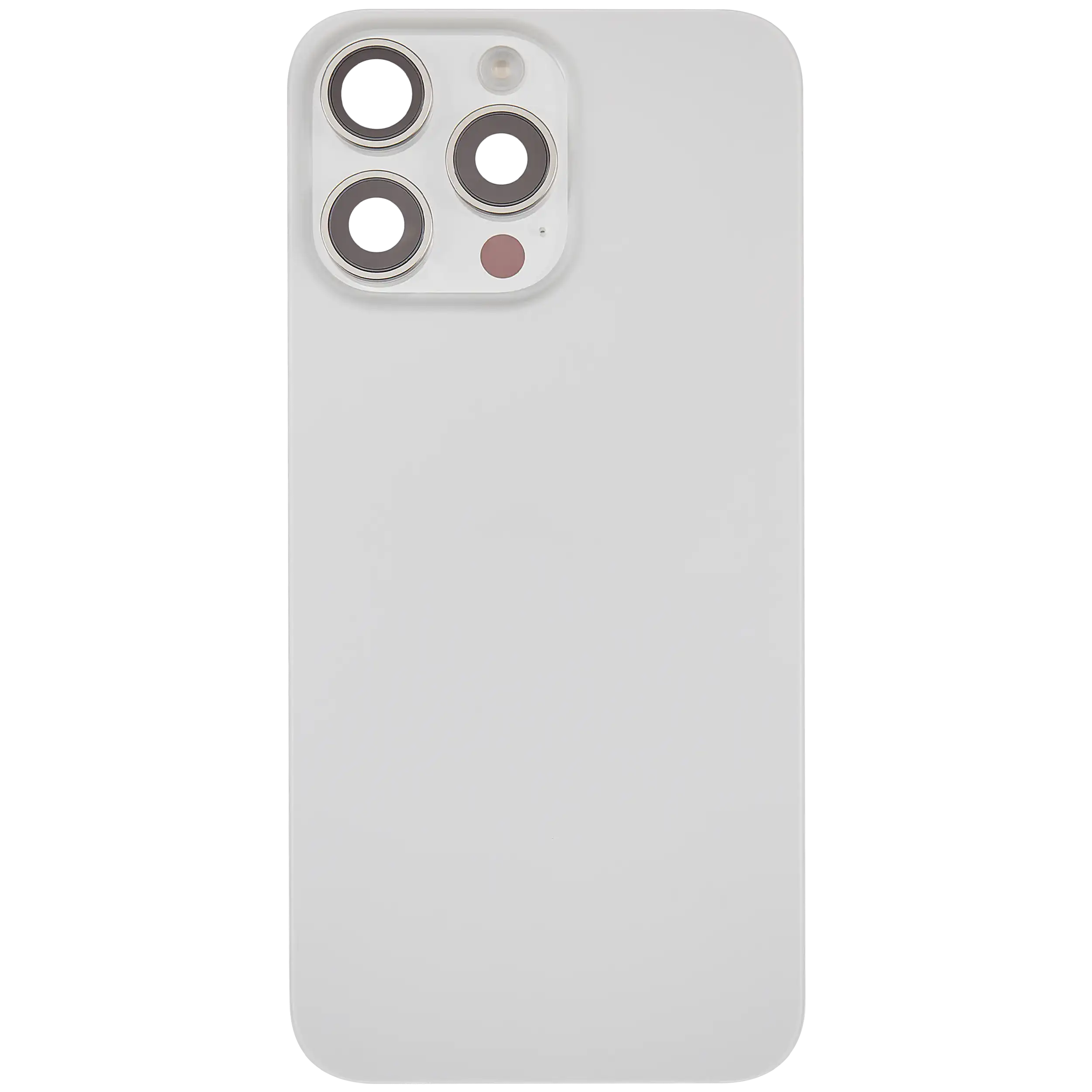 Rückglas mit MagSafe Magnet & NFC & Taschenlampen-Flexkabel für iPhone 15 Pro Max (ausgebautes Originalteil: Grade C) (White Titanium) – Bild 3