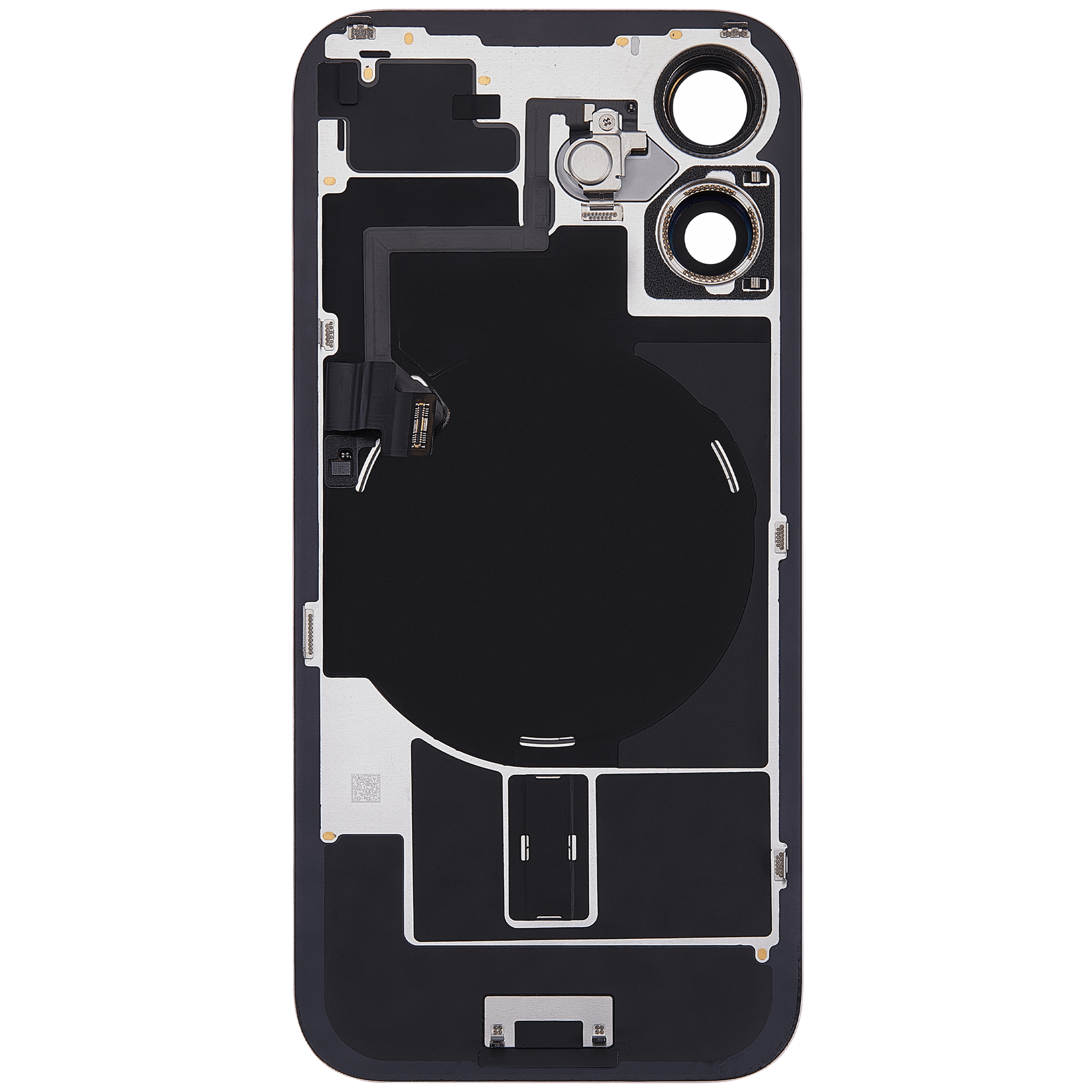Rückglas mit MagSafe Magnet & NFC & Taschenlampen-Flexkabel für iPhone 16 (ausgebautes Originalteil: Grade C) (Pink (Rosa)) – Bild 4