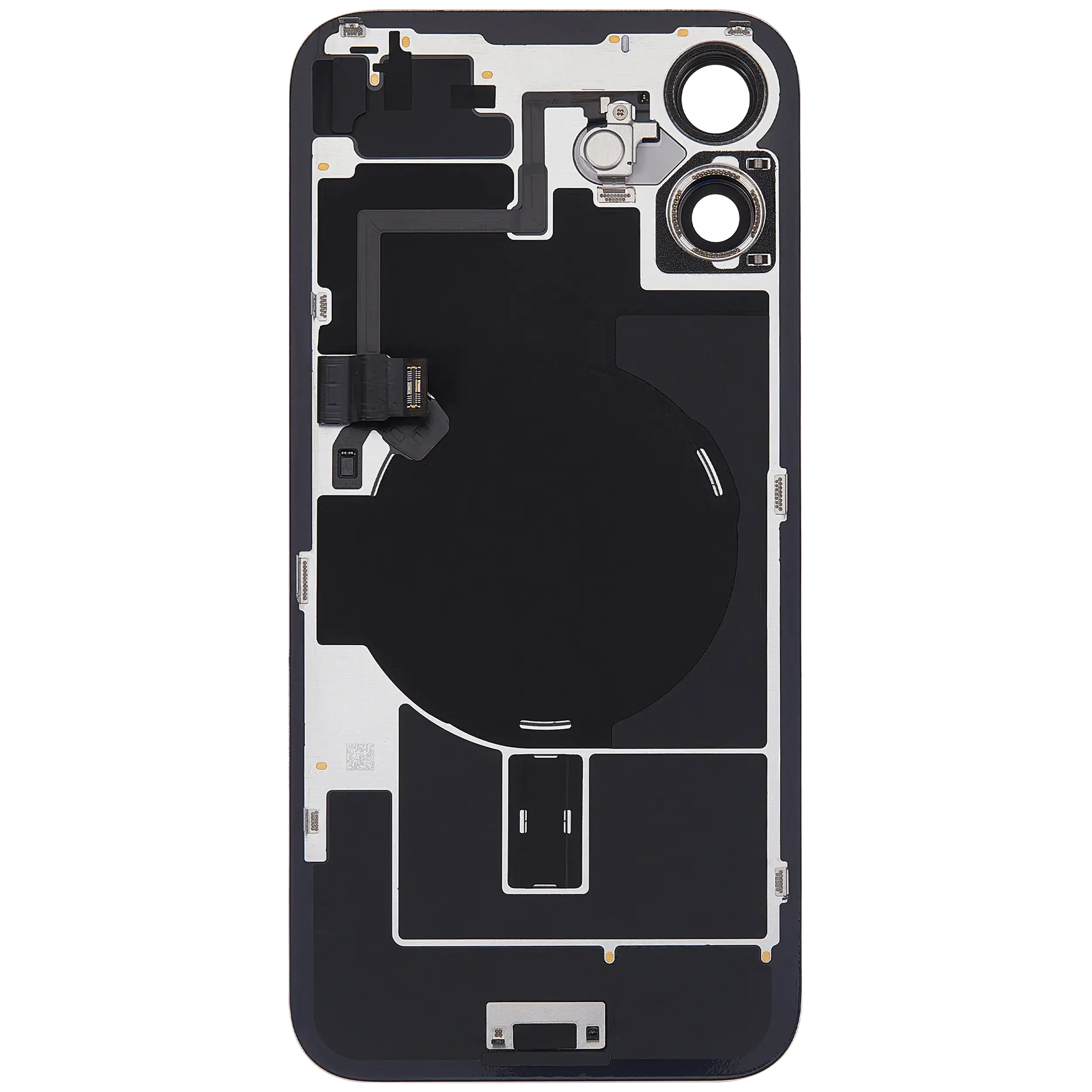 Rückglas mit MagSafe Magnet & NFC & Taschenlampen-Flexkabel für iPhone 16 Plus (ausgebautes Originalteil: Grade C) (Pink (Rosa)) – Bild 4