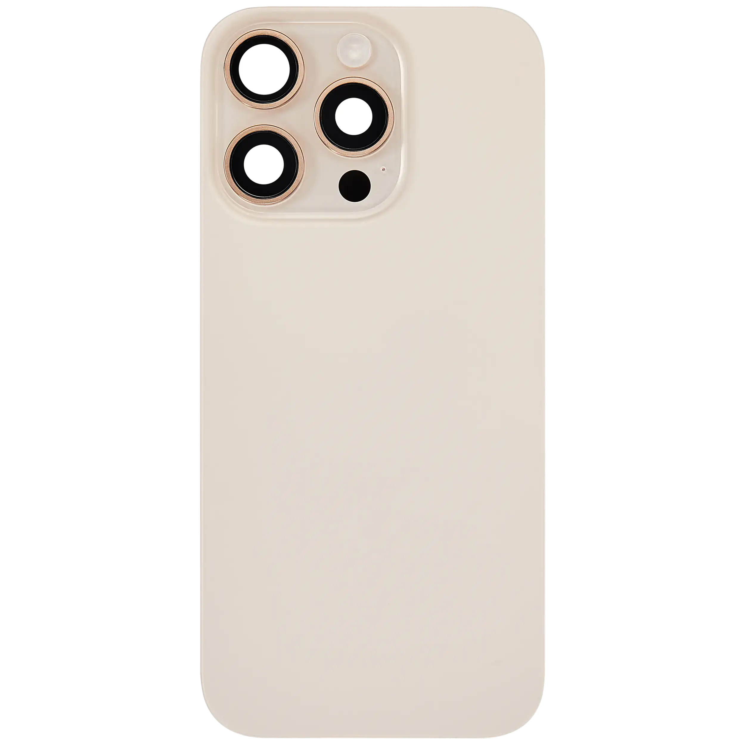 Rückglas mit MagSafe Magnet & NFC & Taschenlampen-Flexkabel für iPhone 16 Pro (ausgebautes Originalteil: Grade C) (Desert Titanium) – Bild 3