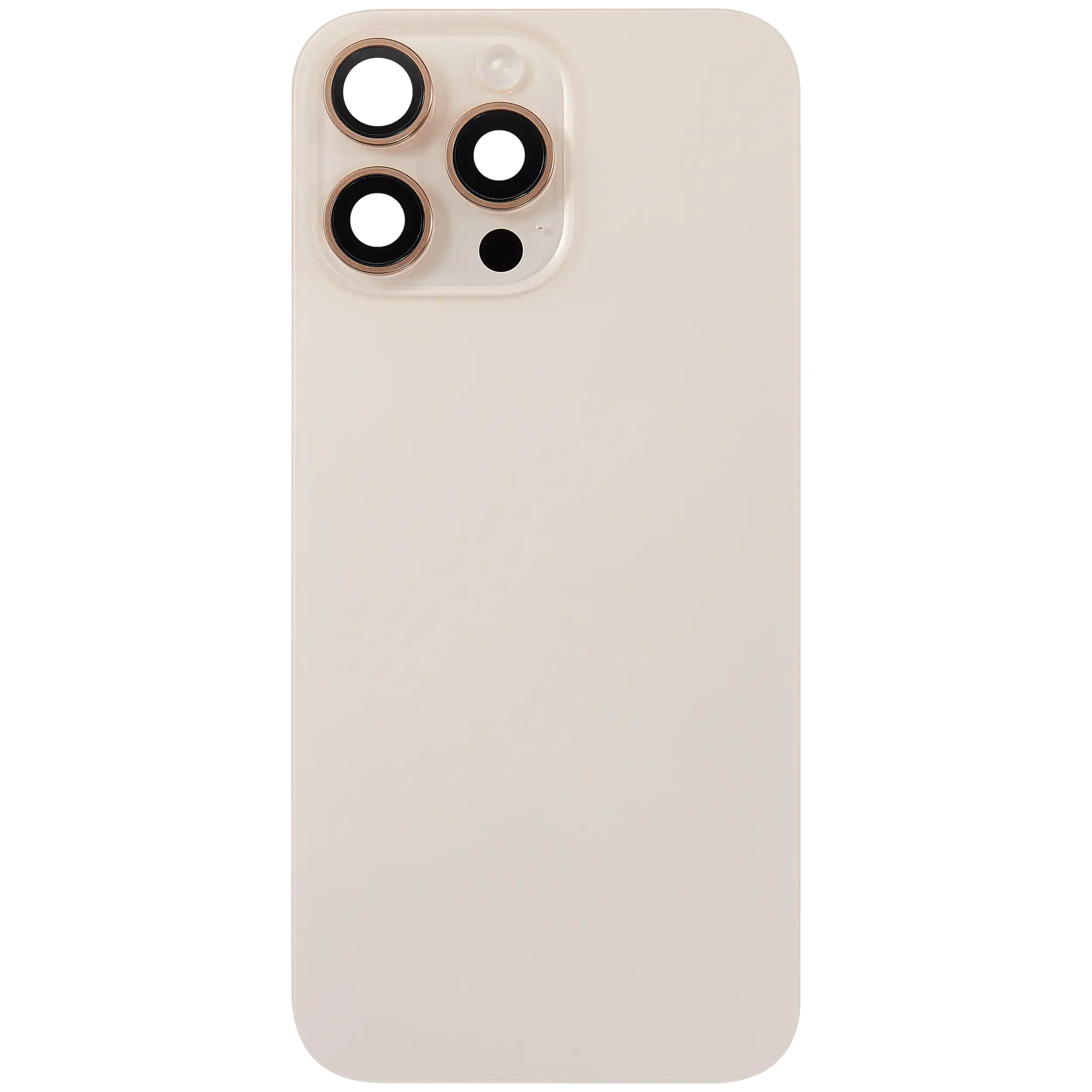 Rückglas mit MagSafe Magnet & NFC & Taschenlampen-Flexkabel für iPhone 16 Pro Max (ausgebautes Originalteil: Grade C) (Desert Titanium) – Bild 3