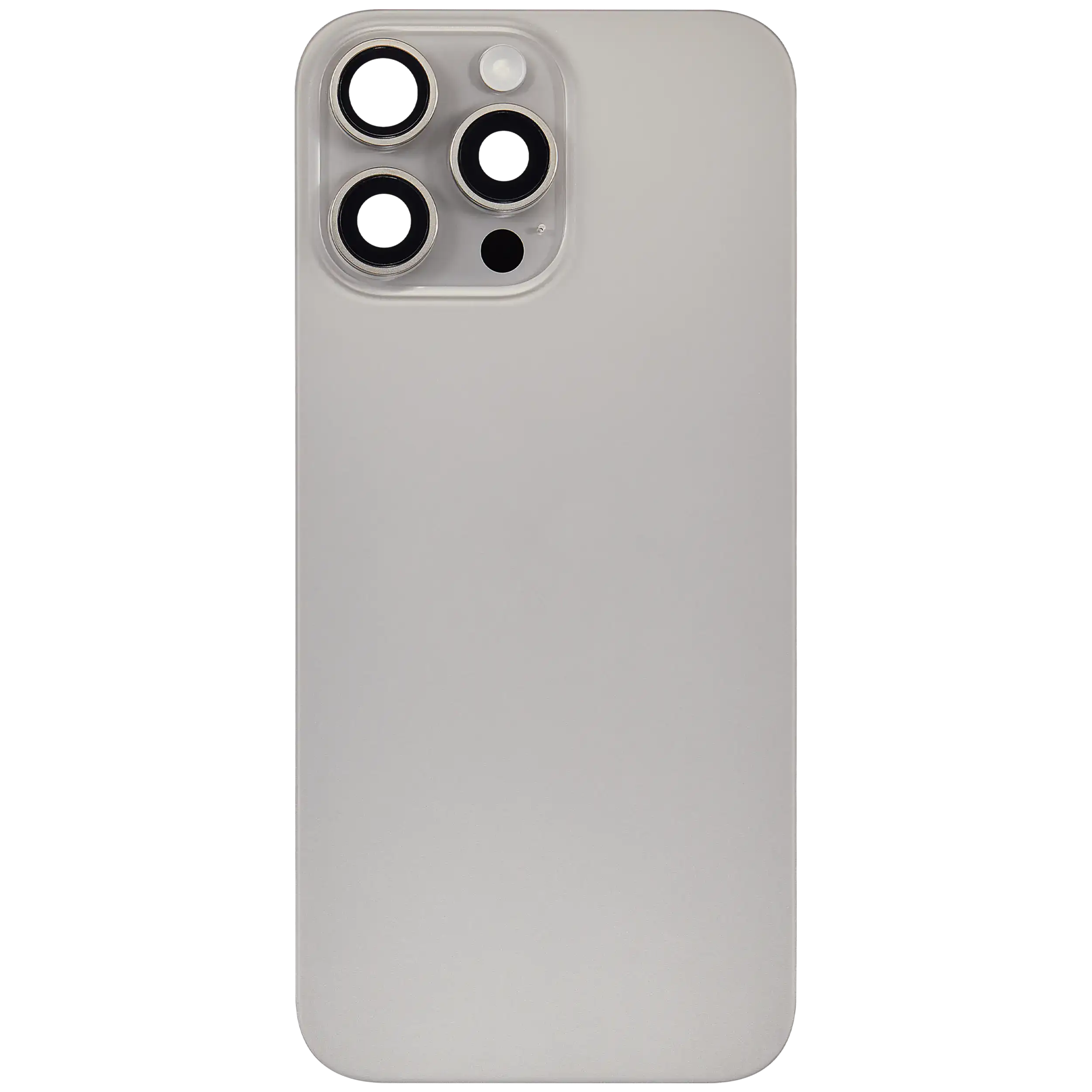 Rückglas mit MagSafe Magnet & NFC & Taschenlampen-Flexkabel für iPhone 16 Pro Max (ausgebautes Originalteil: Grade C) (Natural Titanium) – Bild 3