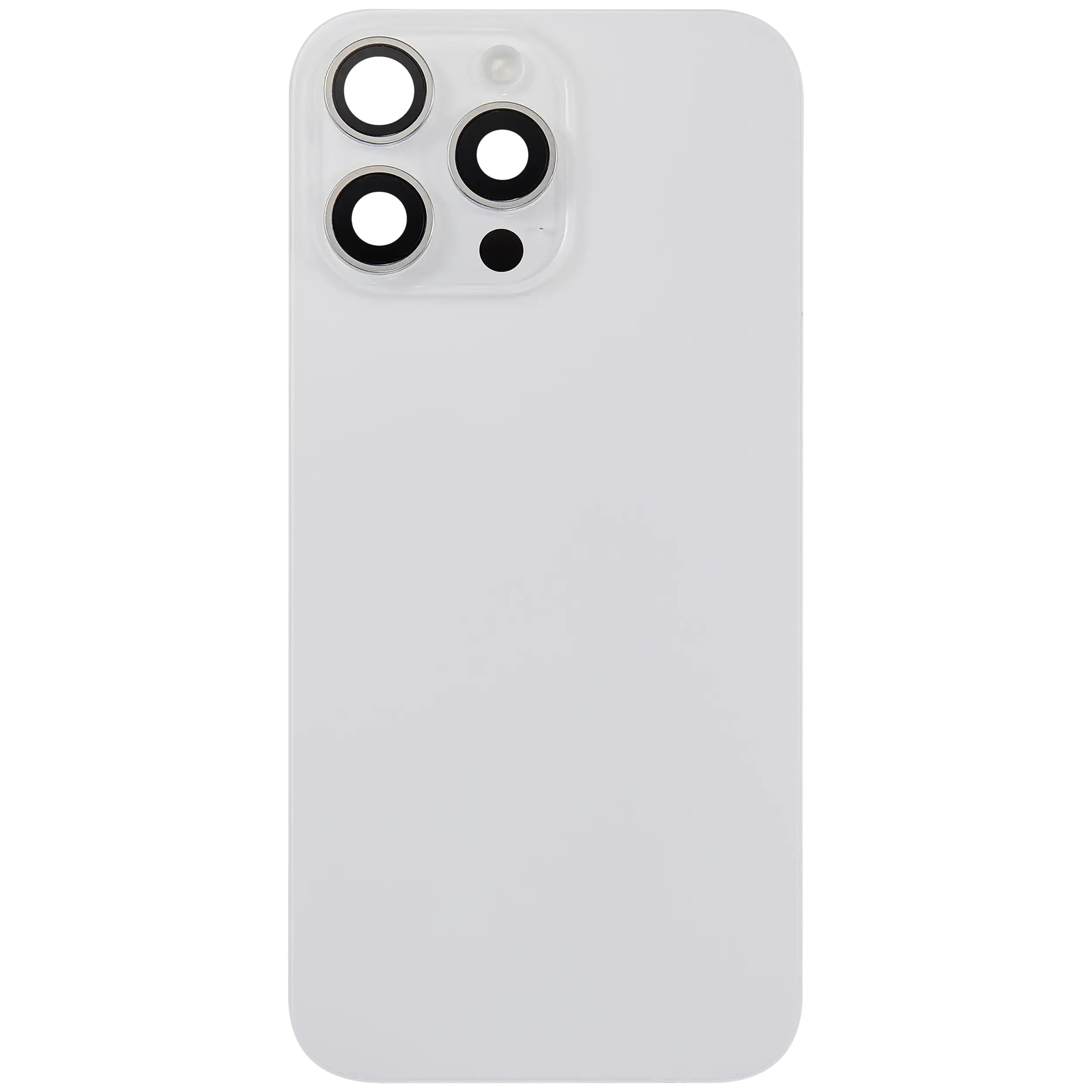 Rückglas mit MagSafe Magnet & NFC & Taschenlampen-Flexkabel für iPhone 16 Pro Max (ausgebautes Originalteil: Grade C) (White Titanium) – Bild 3