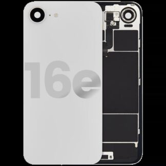 Rückglas mit kabelloses NFC-Laden Flex & Taschenlampen-Flexkabel für iPhone 16e (ausgebautes Originalteil: Grade B) (White (Weiß))