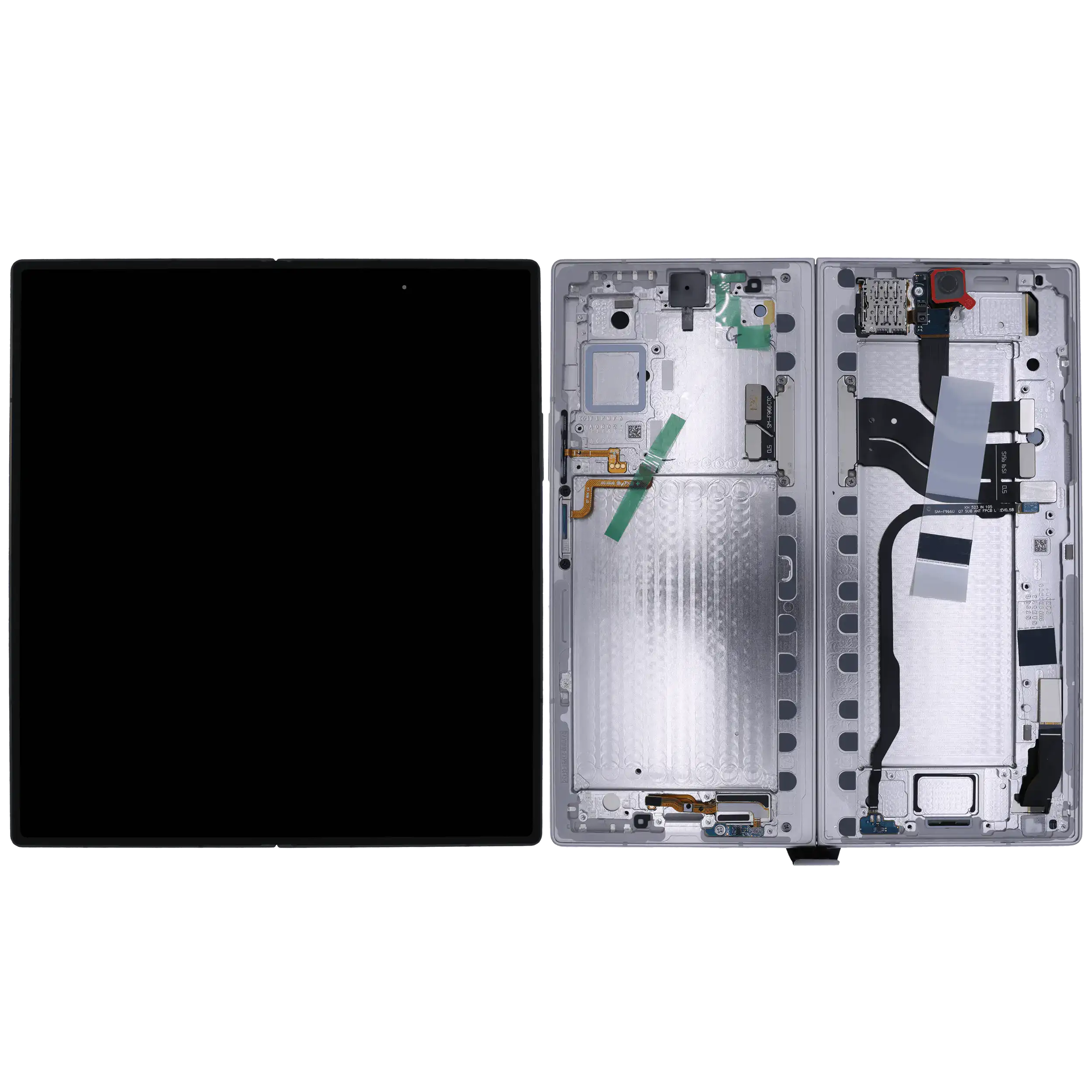Inner OLED Display mit Rahmen für Samsung Galaxy Z Fold 7 5G (US & International) (Service Pack) (Silver Shadow) – Bild 2
