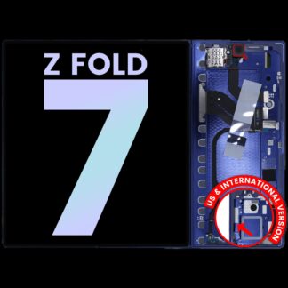 Inner OLED Display mit Rahmen für Samsung Galaxy Z Fold 7 5G (US & International) (Service Pack) (Blue Shadow)