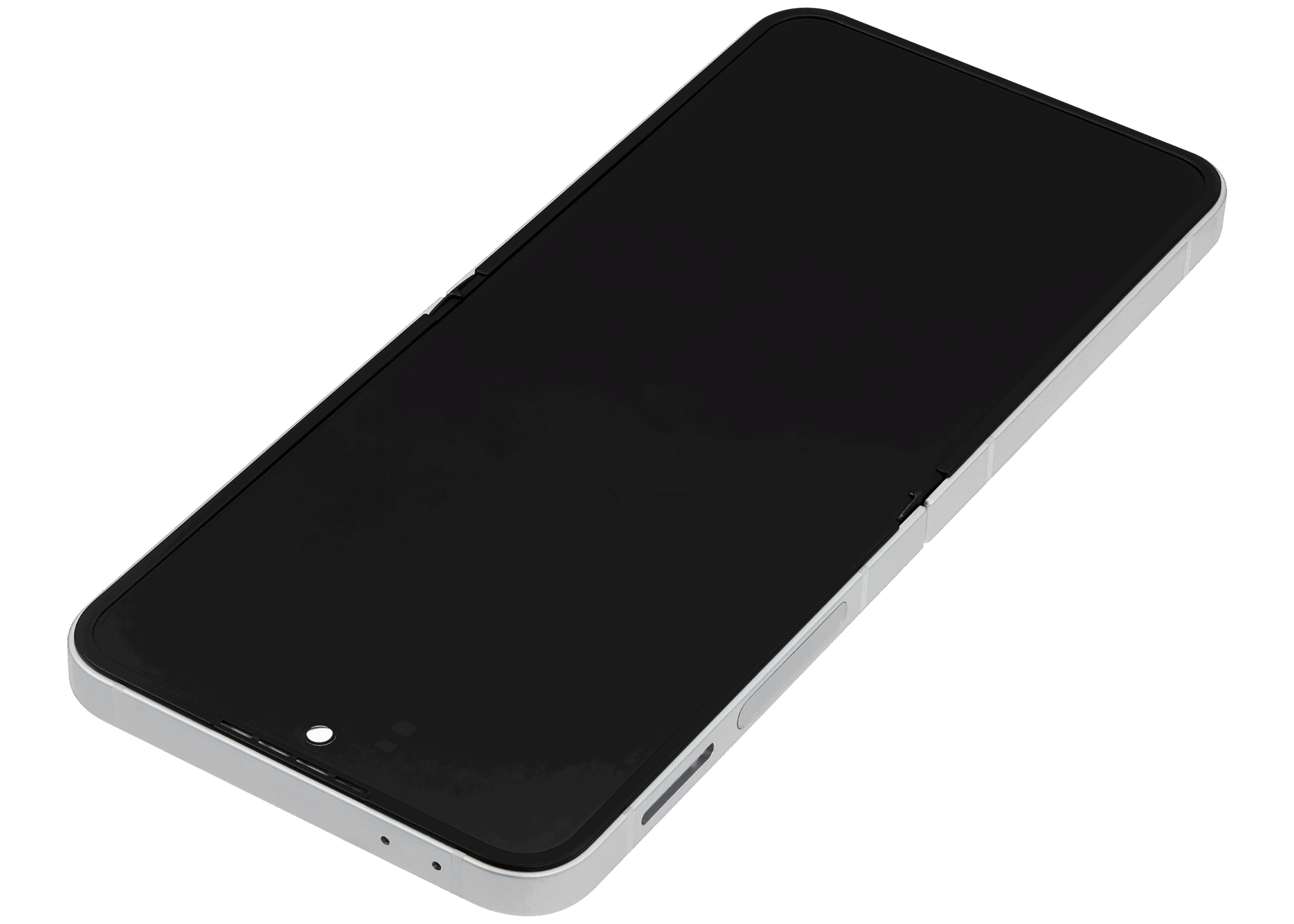 Inner OLED Display mit Rahmen für Samsung Galaxy Z Flip 6 (F741) (US & International) (professionell aufgearbeitet) (White (Weiß)) – Bild 3