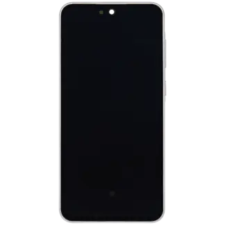 OLED Display mit Rahmen für Samsung Galaxy A36 5G (A366 / 2025) (Service Pack) (White (Weiß))