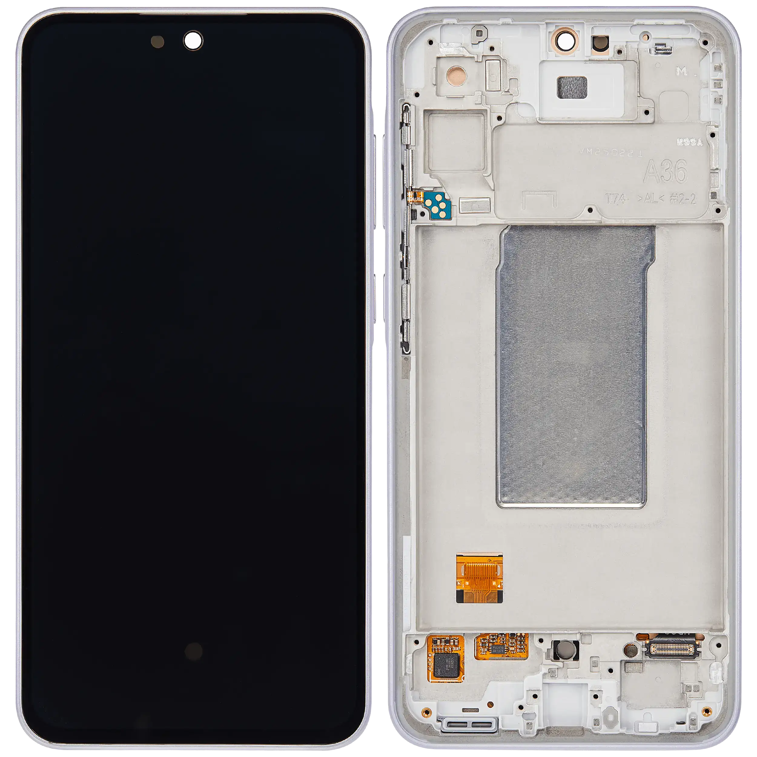 OLED Display mit Rahmen für Samsung Galaxy A36 5G (A366 / 2025) (Service Pack) (Lavender) – Bild 2