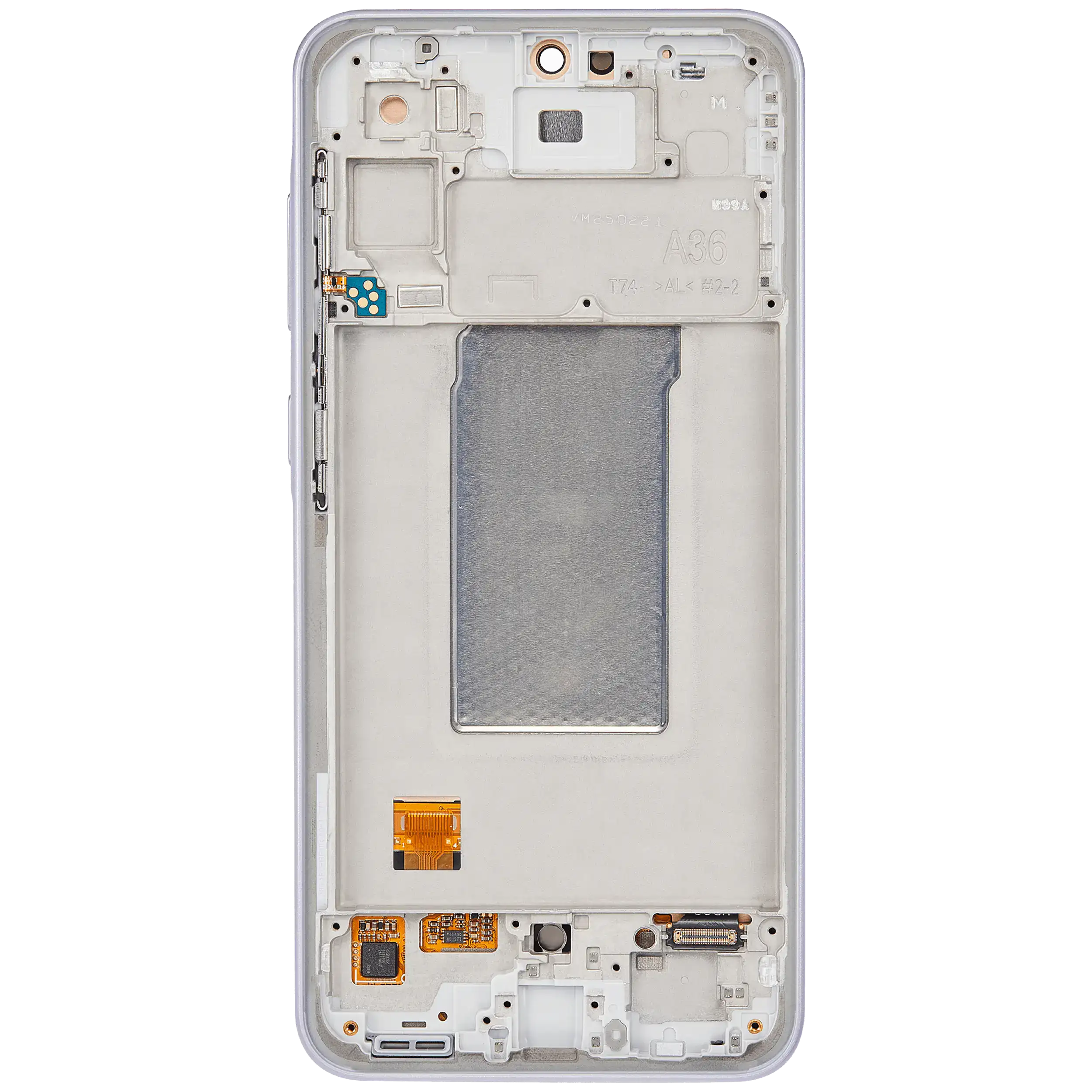 OLED Display mit Rahmen für Samsung Galaxy A36 5G (A366 / 2025) (Service Pack) (Lavender) – Bild 4