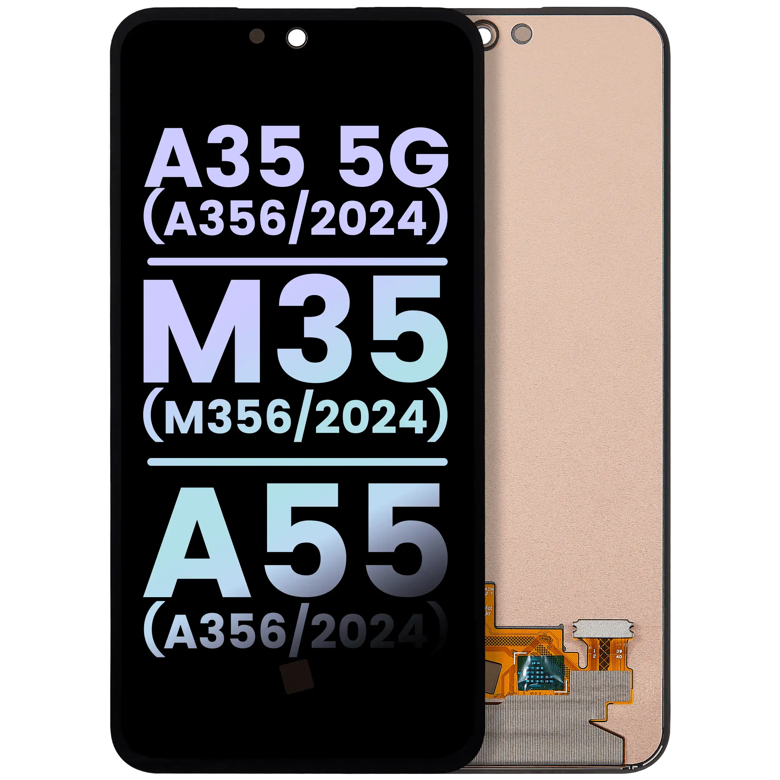 OLED Display ohne Rahmen für Samsung Galaxy A35 5G (A356 / 2024) / M35 (M356 / 2024) / A55 (A556 / 2024) (Service Pack) – Bild 3