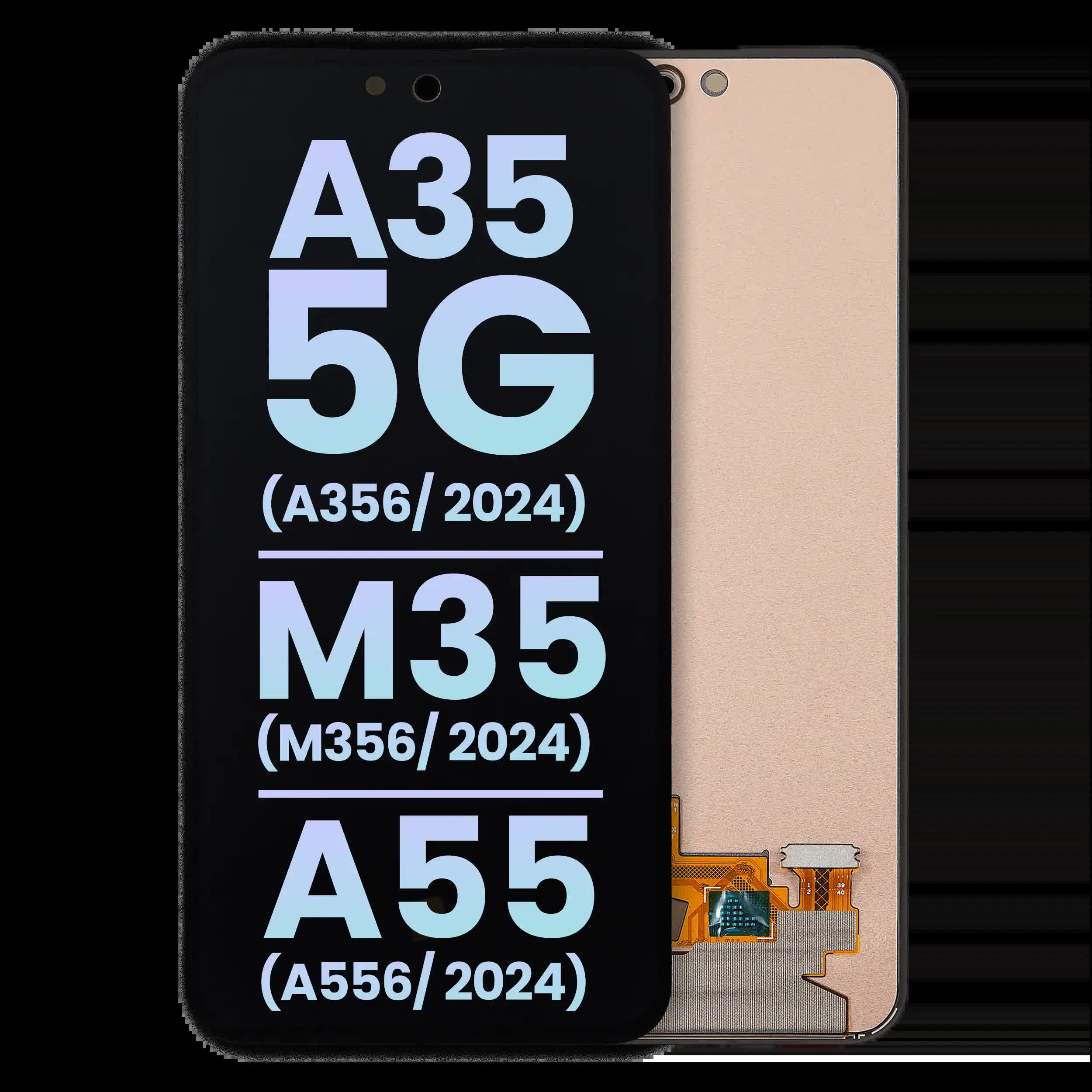 OLED Display ohne Rahmen für Samsung Galaxy A35 5G (A356 / 2024) / M35 (M356 / 2024) / A55 (A556 / 2024) (Service Pack)