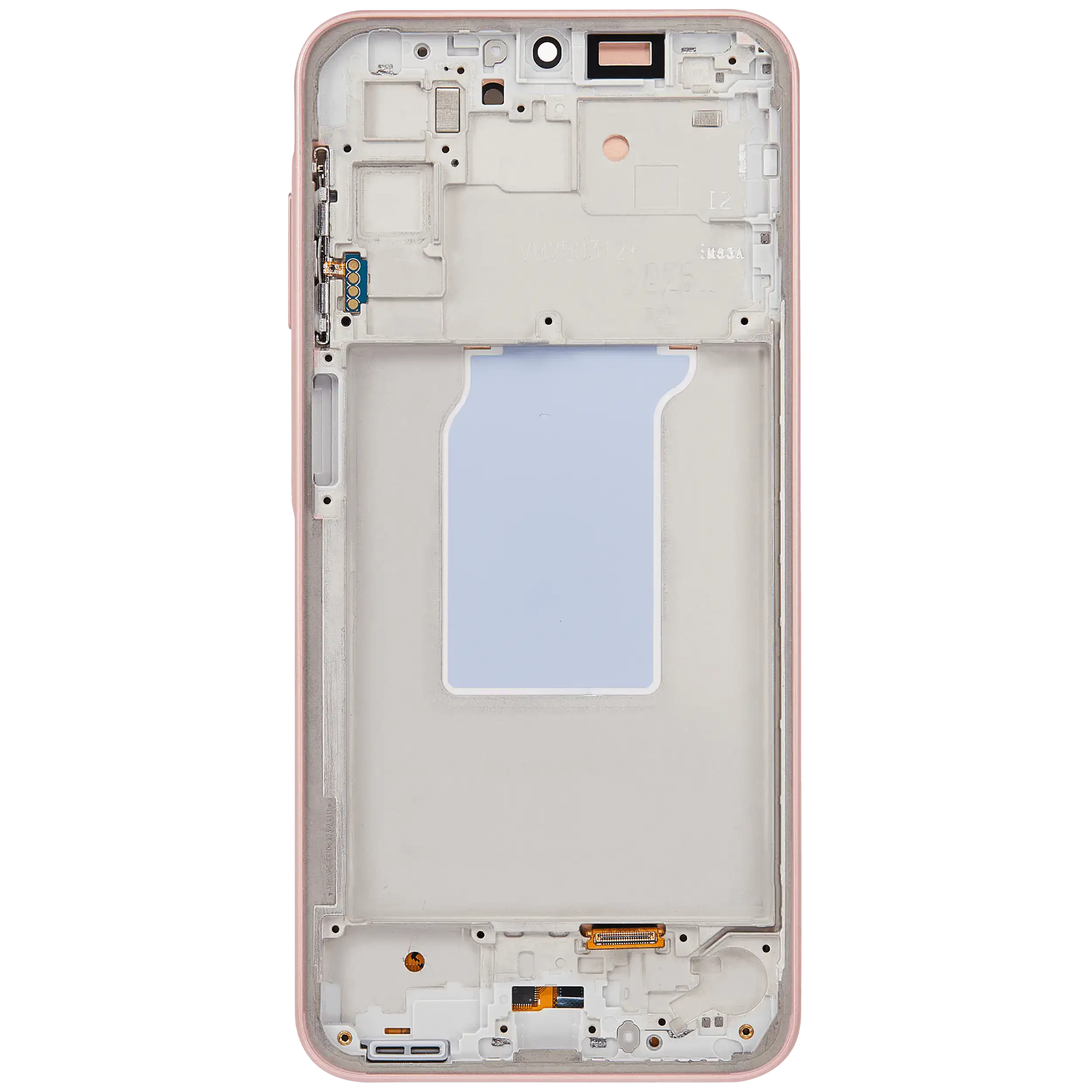 OLED Display mit Rahmen für Samsung Galaxy A26 5G (A266 / 2025) (Service Pack) (Peach Pink (Rosa)) – Bild 4