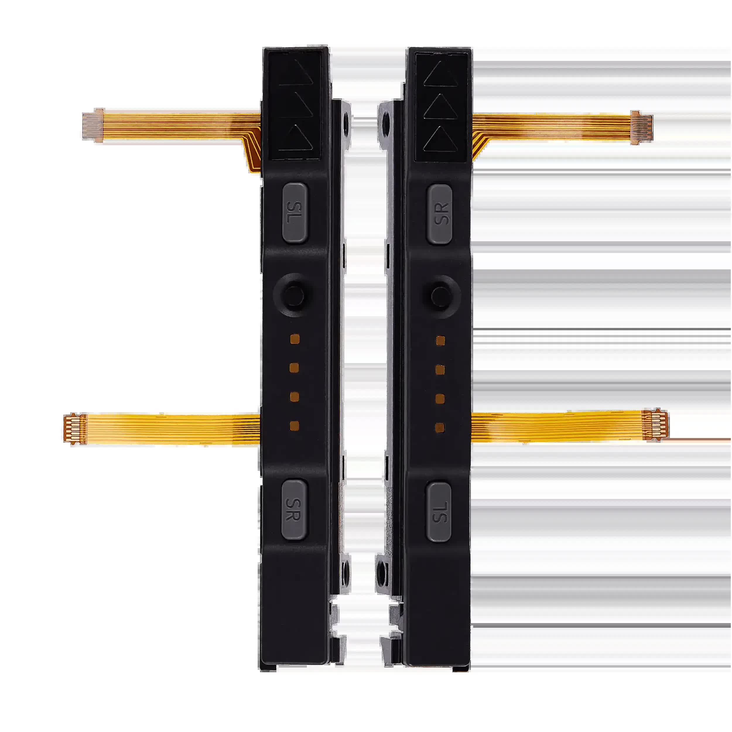 Plastic Rail (rechts+links) mit Flexkabel für Nintendo Switch (Gray (Grau))