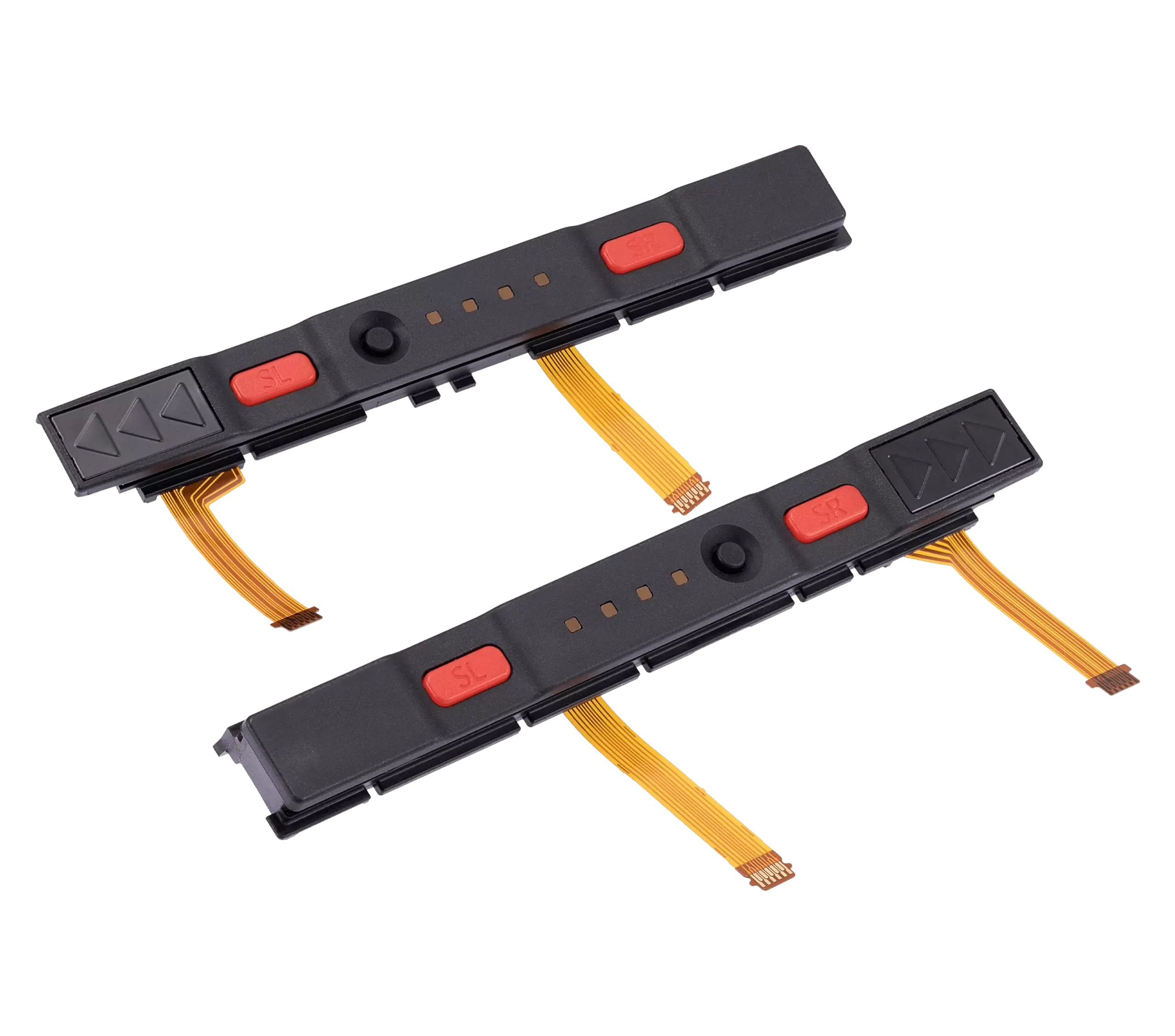 Plastic Rail (rechts+links) mit Flexkabel für Nintendo Switch (Red (Rot)) – Bild 3