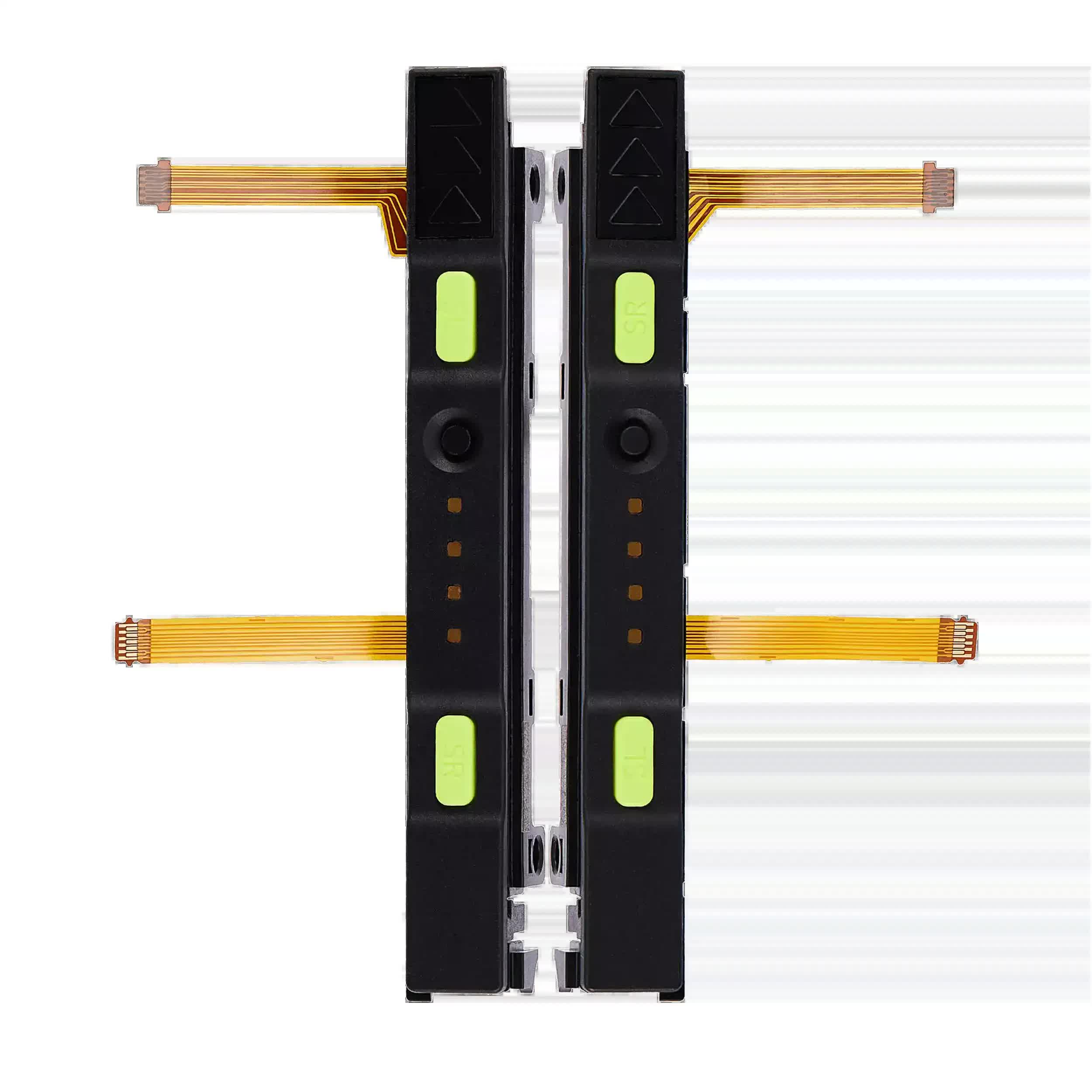 Plastic Rail (rechts+links) mit Flexkabel für Nintendo Switch (Yellow)