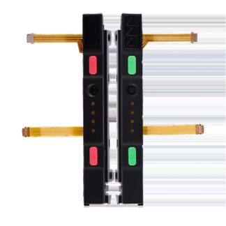Plastic Rail (rechts+links) mit Flexkabel für Nintendo Switch (Pink / Green)