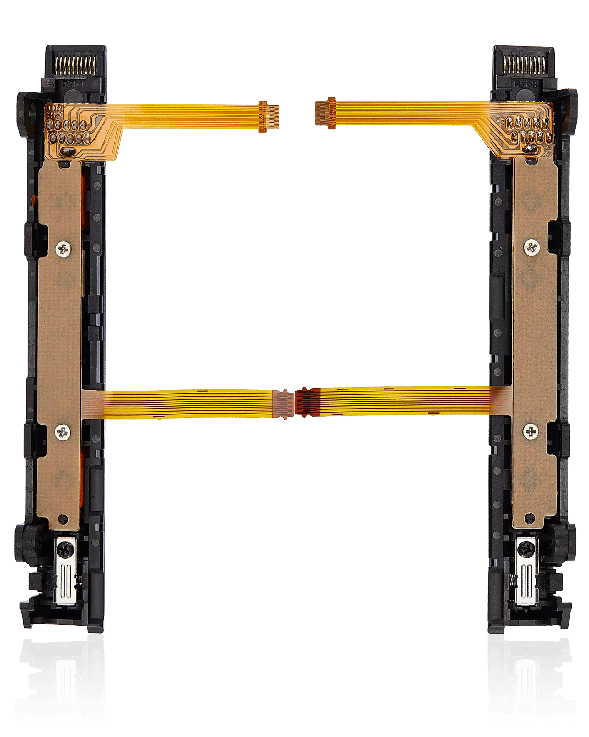 Plastic Rail (rechts+links) mit Flexkabel für Nintendo Switch (Red / Blue) – Bild 2