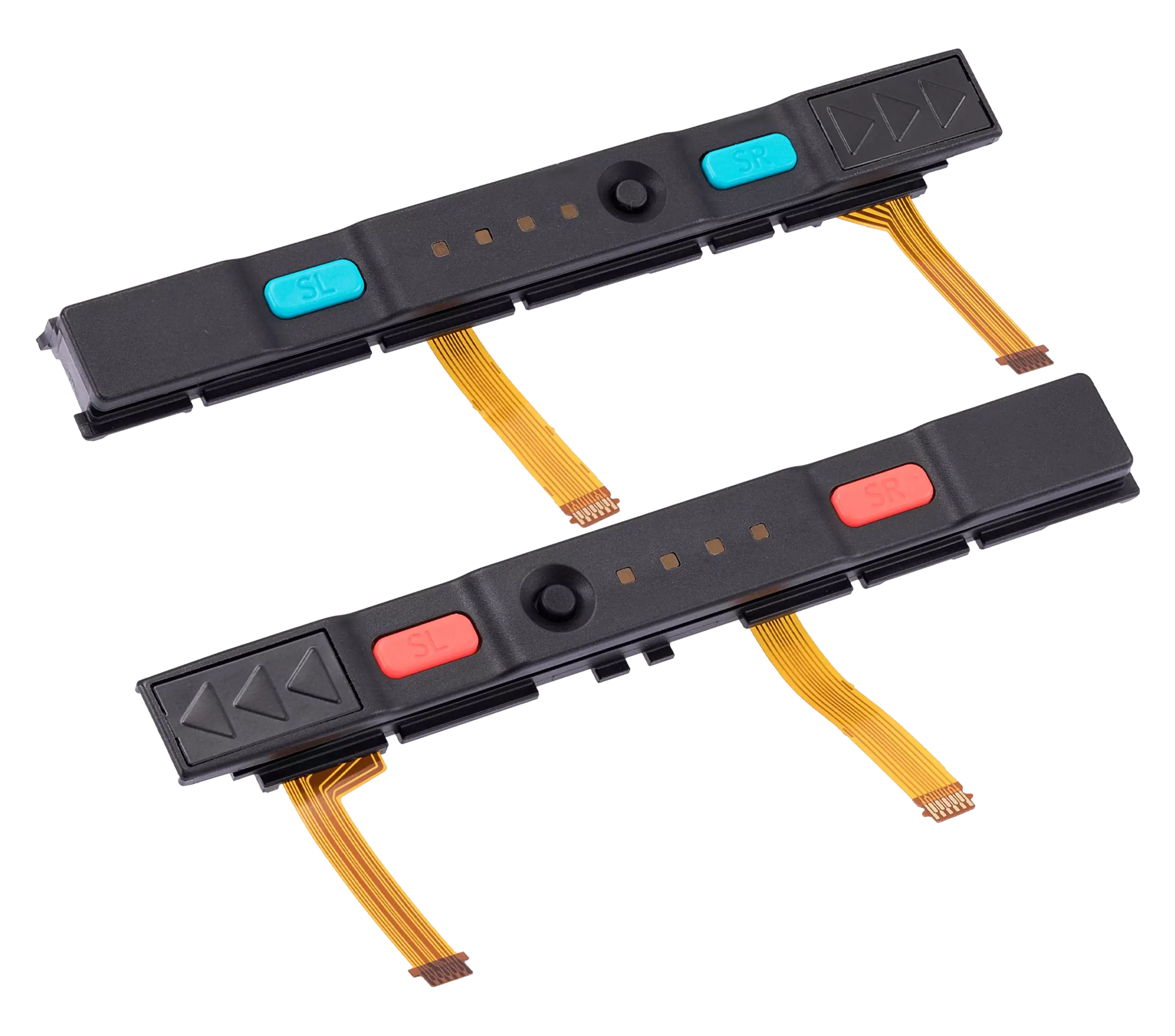 Plastic Rail (rechts+links) mit Flexkabel für Nintendo Switch (Red / Blue) – Bild 3