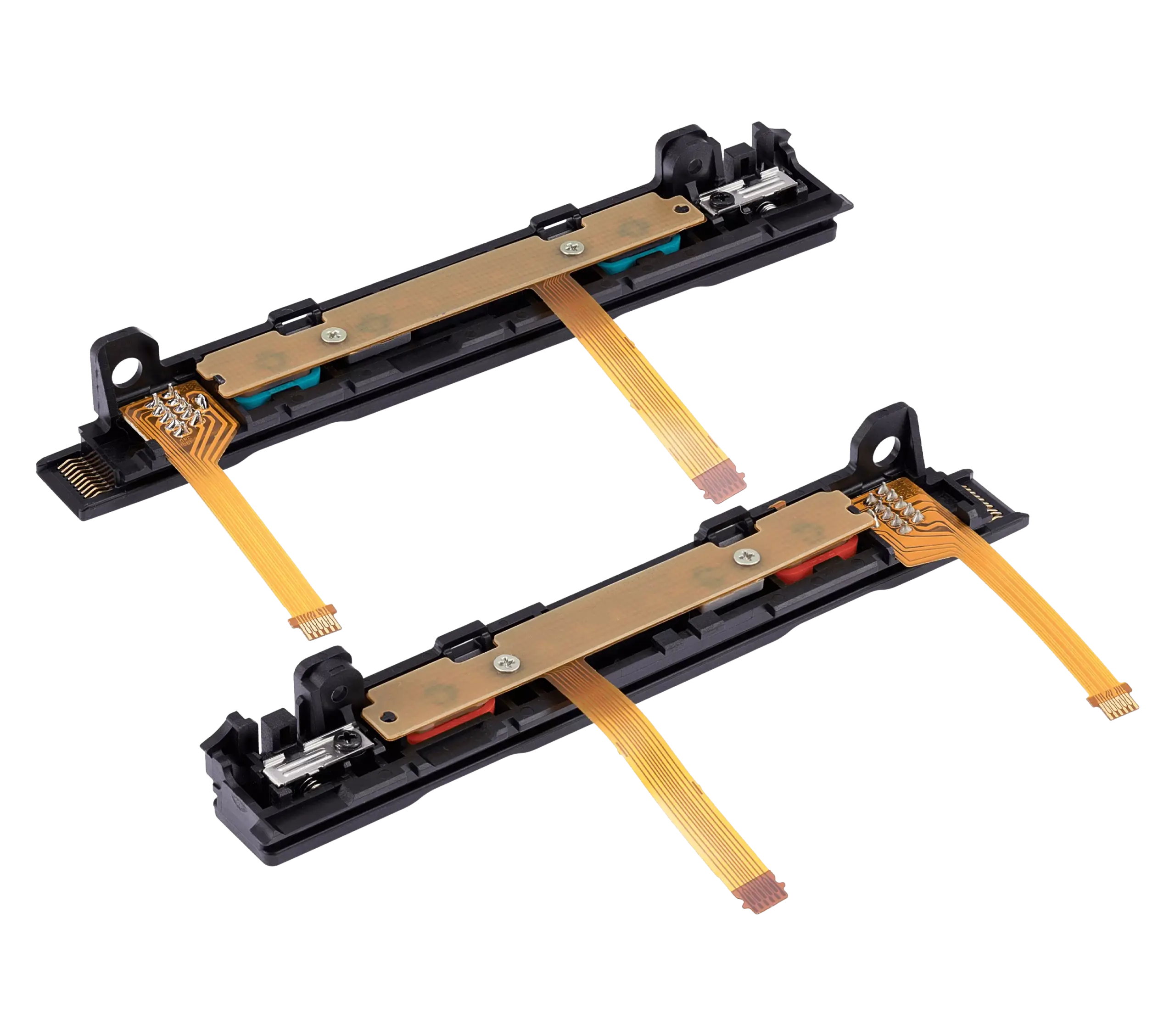 Plastic Rail (rechts+links) mit Flexkabel für Nintendo Switch (Red / Blue) – Bild 4