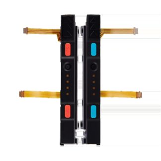 Plastic Rail (rechts+links) mit Flexkabel für Nintendo Switch (Red / Blue)