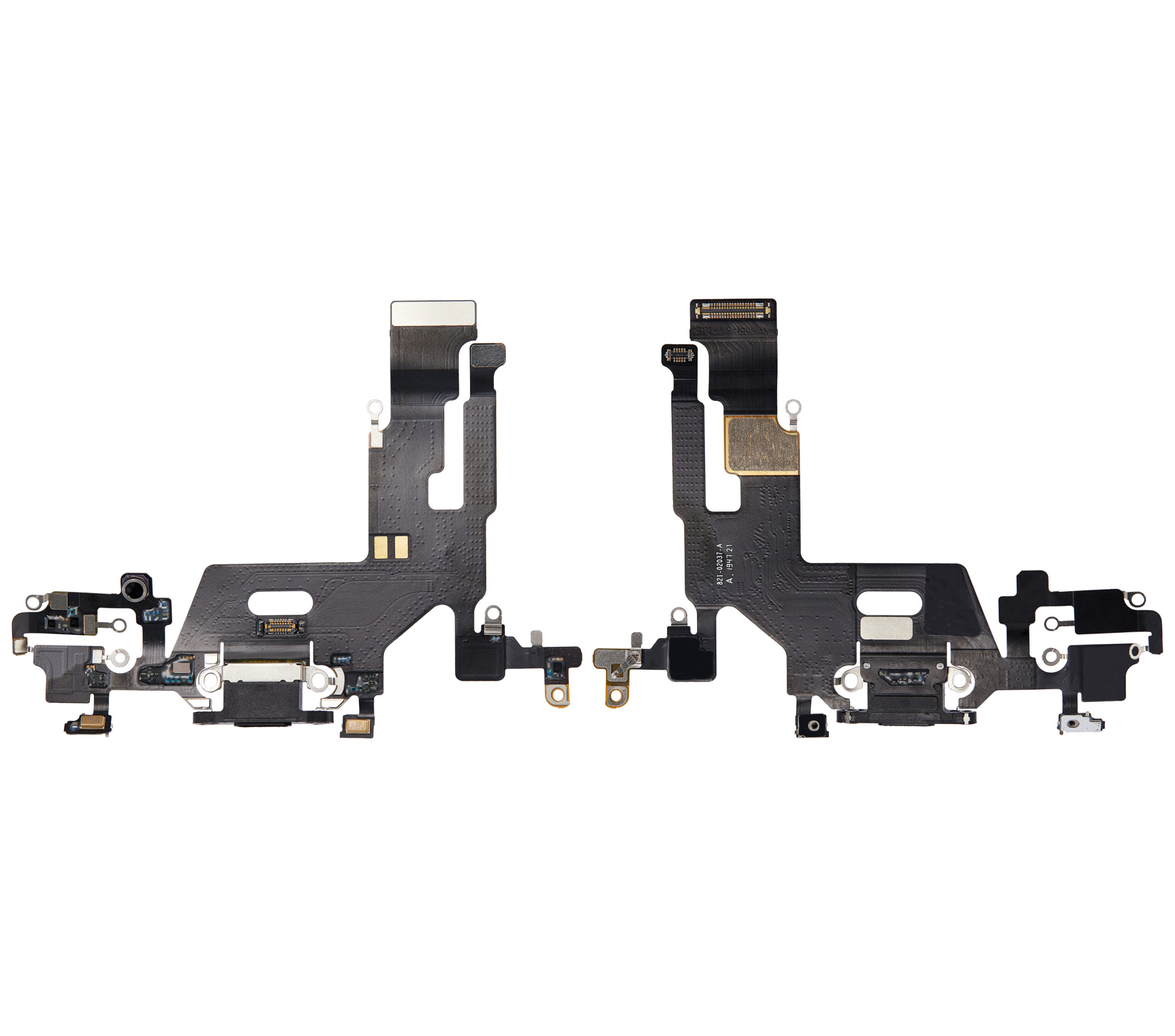 Ladebuchse Flexkabel für iPhone 11 (ausgebautes Originalteil) (Black (Schwarz)) – Bild 2