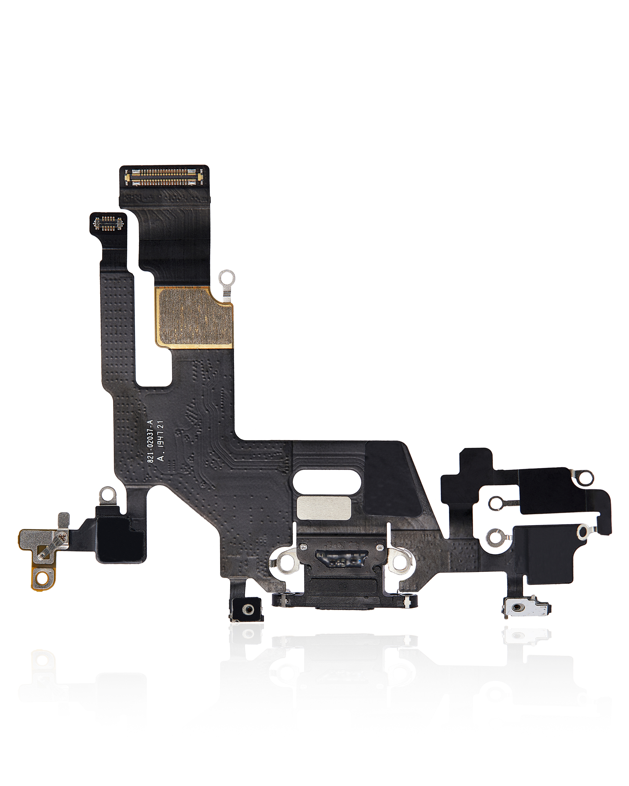 Ladebuchse Flexkabel für iPhone 11 (ausgebautes Originalteil) (Black (Schwarz)) – Bild 3