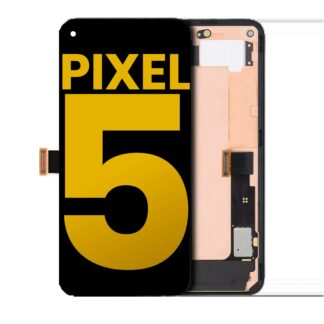 OLED Display mit Rahmen für Google Pixel 5 (professionell aufgearbeitet) (Just Black)