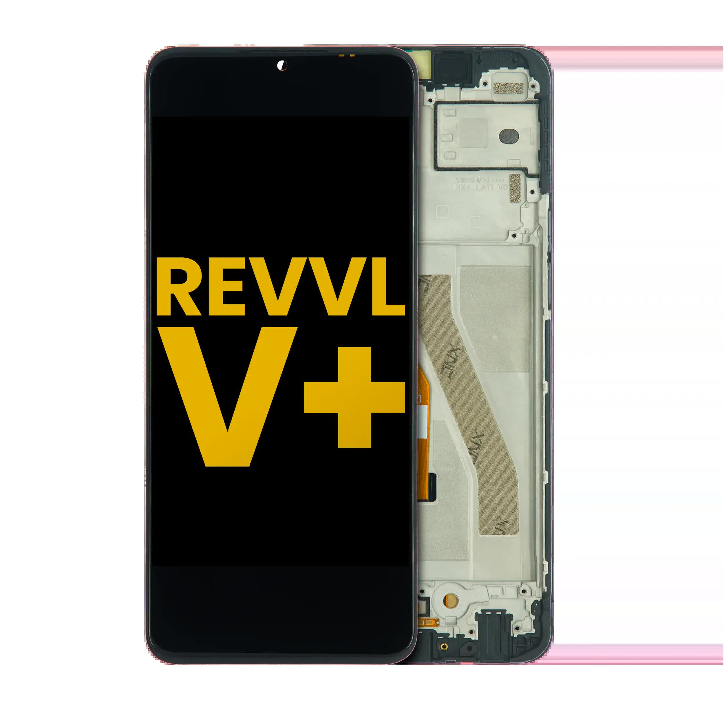 LCD Display mit Rahmen für T-Mobile Revvl V+ 5G (professionell aufgearbeitet)