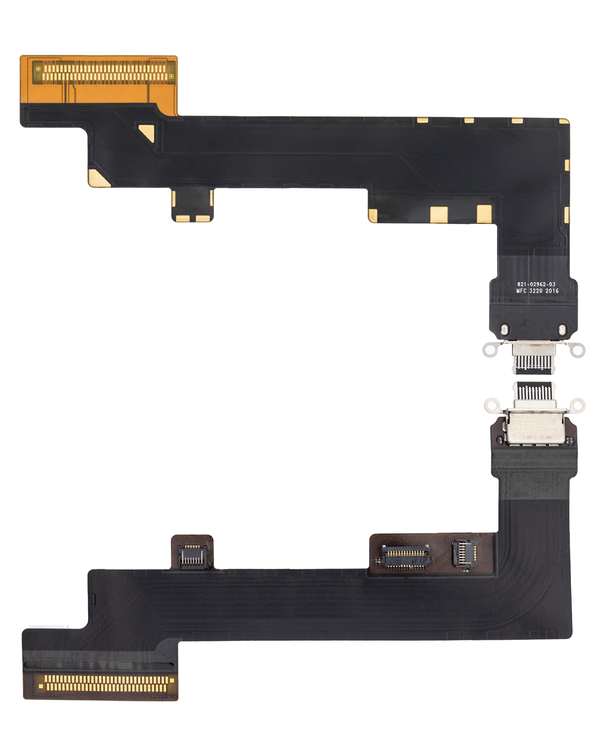 Ladebuchse Flexkabel für iPad Air 4 / iPad Air 5 (Cellular) (Premium) (Black (Schwarz)) – Bild 3