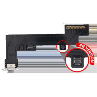 Ladebuchse Flexkabel für iPad Air 4 (Cellular) (Aftermarket Plus) (Sky Blue)