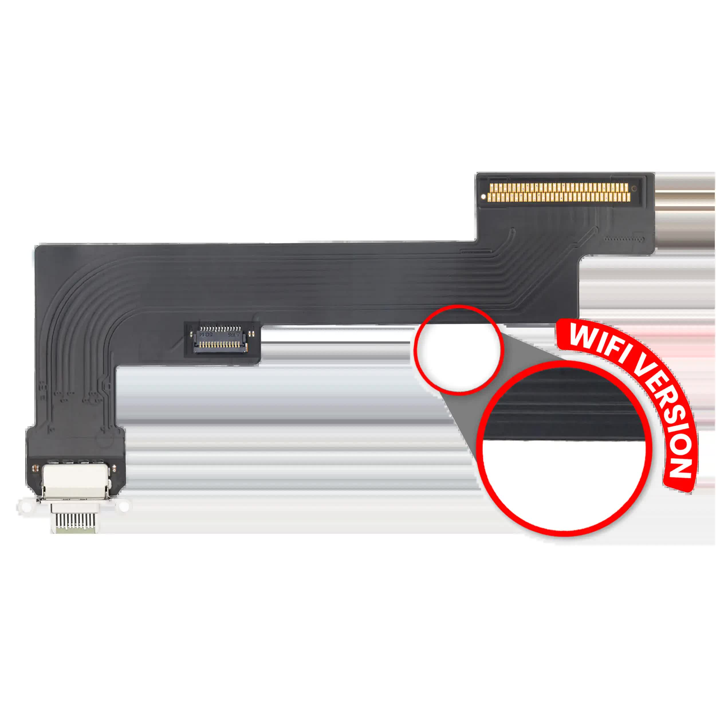 Ladebuchse Flexkabel für iPad Air 4 (nur WiFi) (Aftermarket Plus) (Green (Grün))