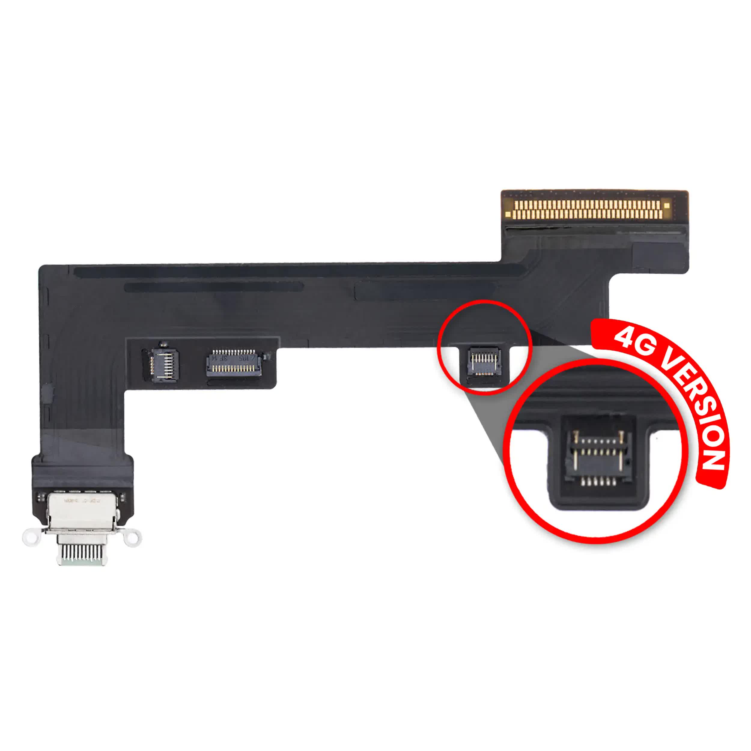 Ladebuchse Flexkabel für iPad Air 4 / iPad Air 5 (Cellular) (Premium) (Green (Grün))