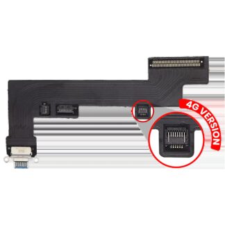 Ladebuchse Flexkabel für iPad Air 5 (Cellular) (Aftermarket Plus) (Blue (Blau))