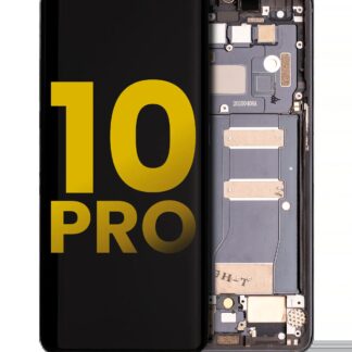 OLED Display mit Rahmen für TCL 10 Pro (professionell aufgearbeitet) (Gray (Grau))