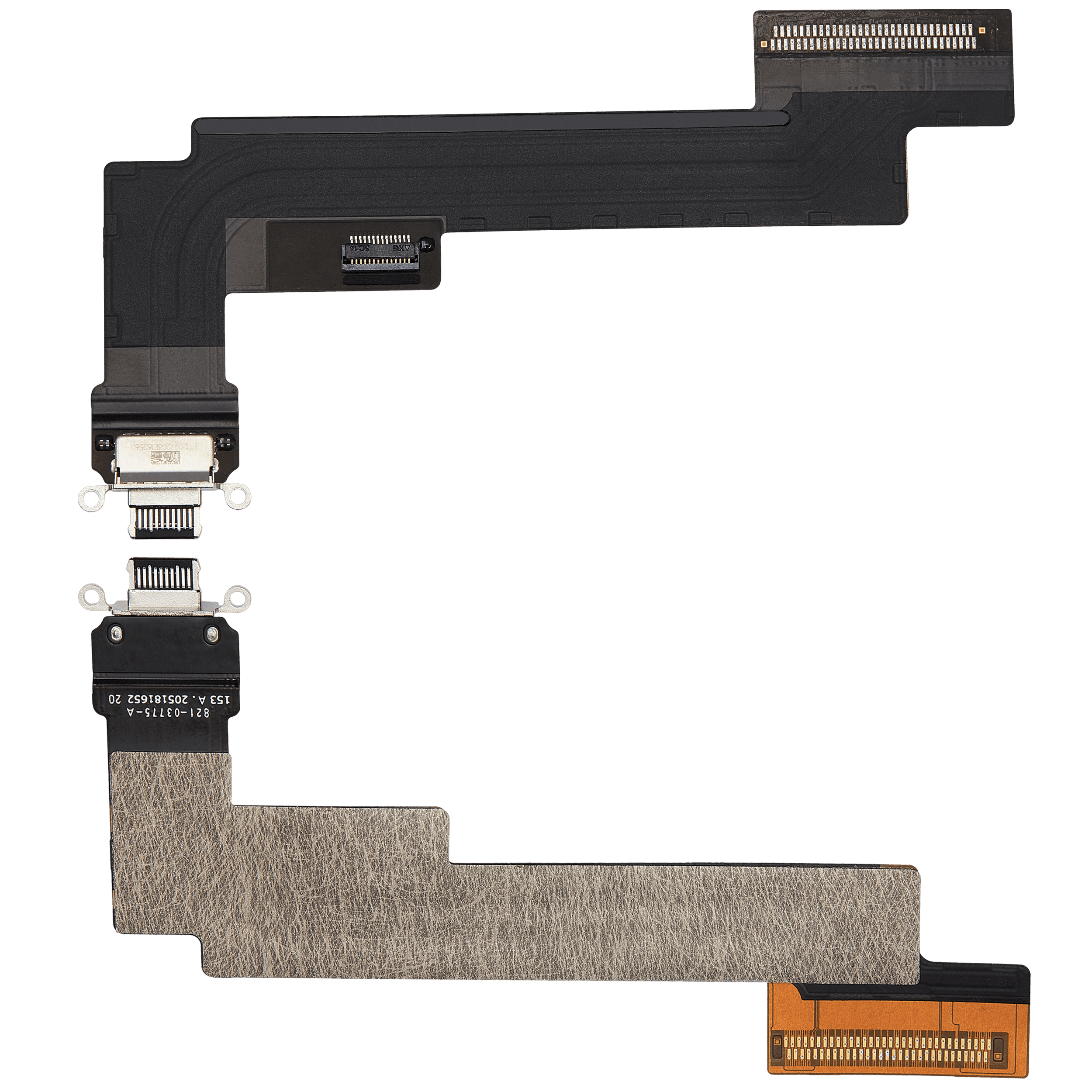 Ladebuchse Flexkabel für iPad Air 5 (nur WiFi) (ausgebautes Originalteil: Grade A) (Space Gray) – Bild 2