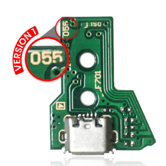 Micro USB Ladebuchse mit 12-Pin Flexkabel für PlayStation 4 Controllers (Version 1: JDS-050 / JDS-055)