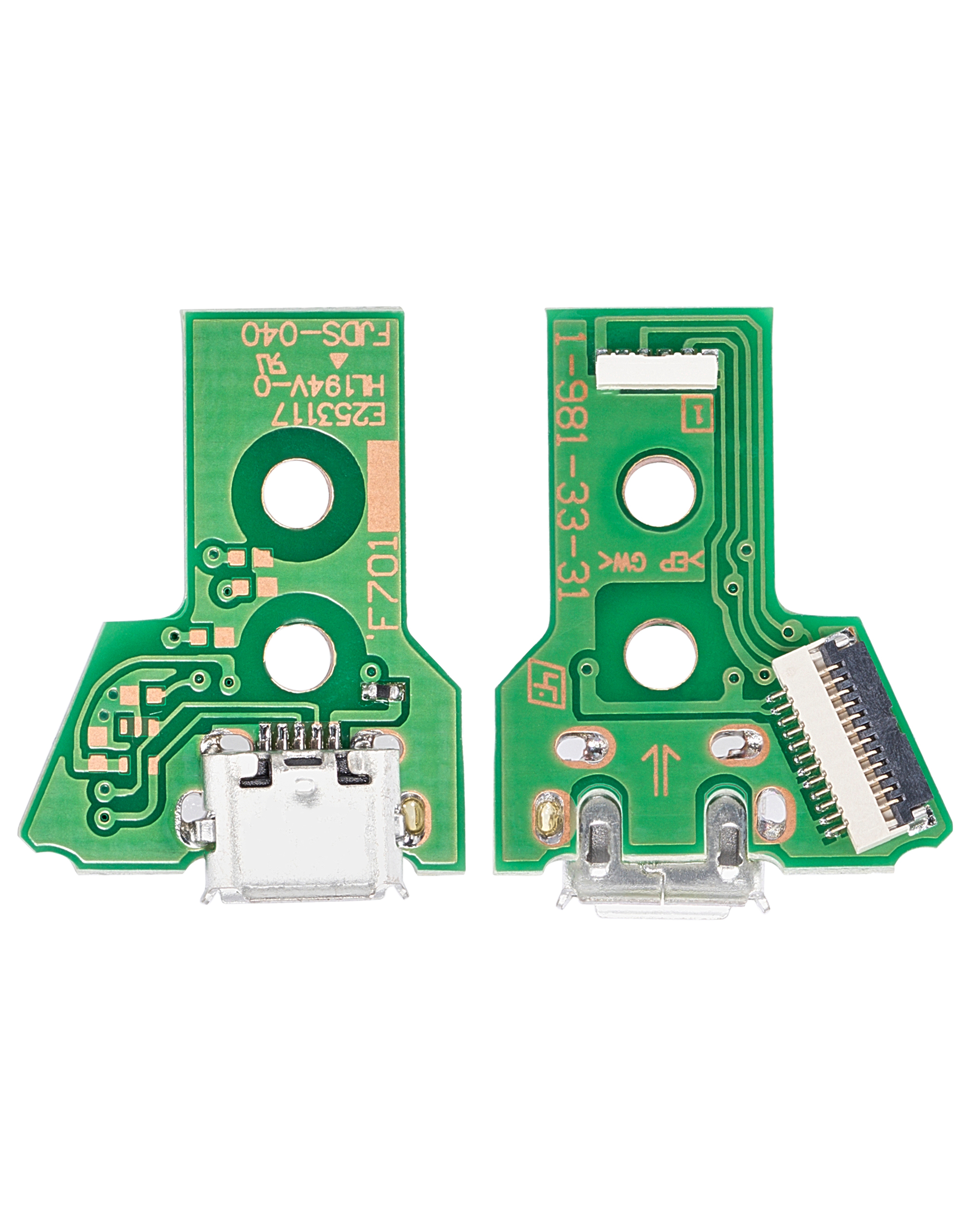 Micro USB Ladebuchse mit 12-Pin Flexkabel für PlayStation 4 Controllers (Version 4: JDS-040) – Bild 2