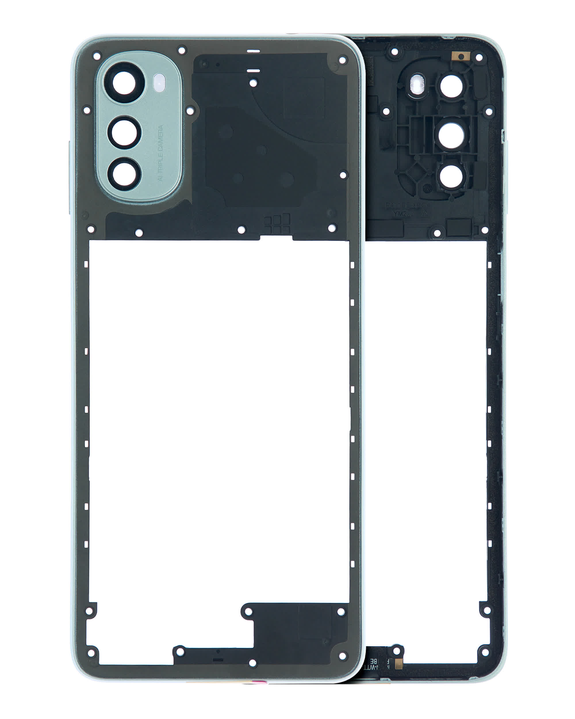 LCD-Rahmen für Motorola Moto E32 (XT2227 / 2022) (Pearl Blue)