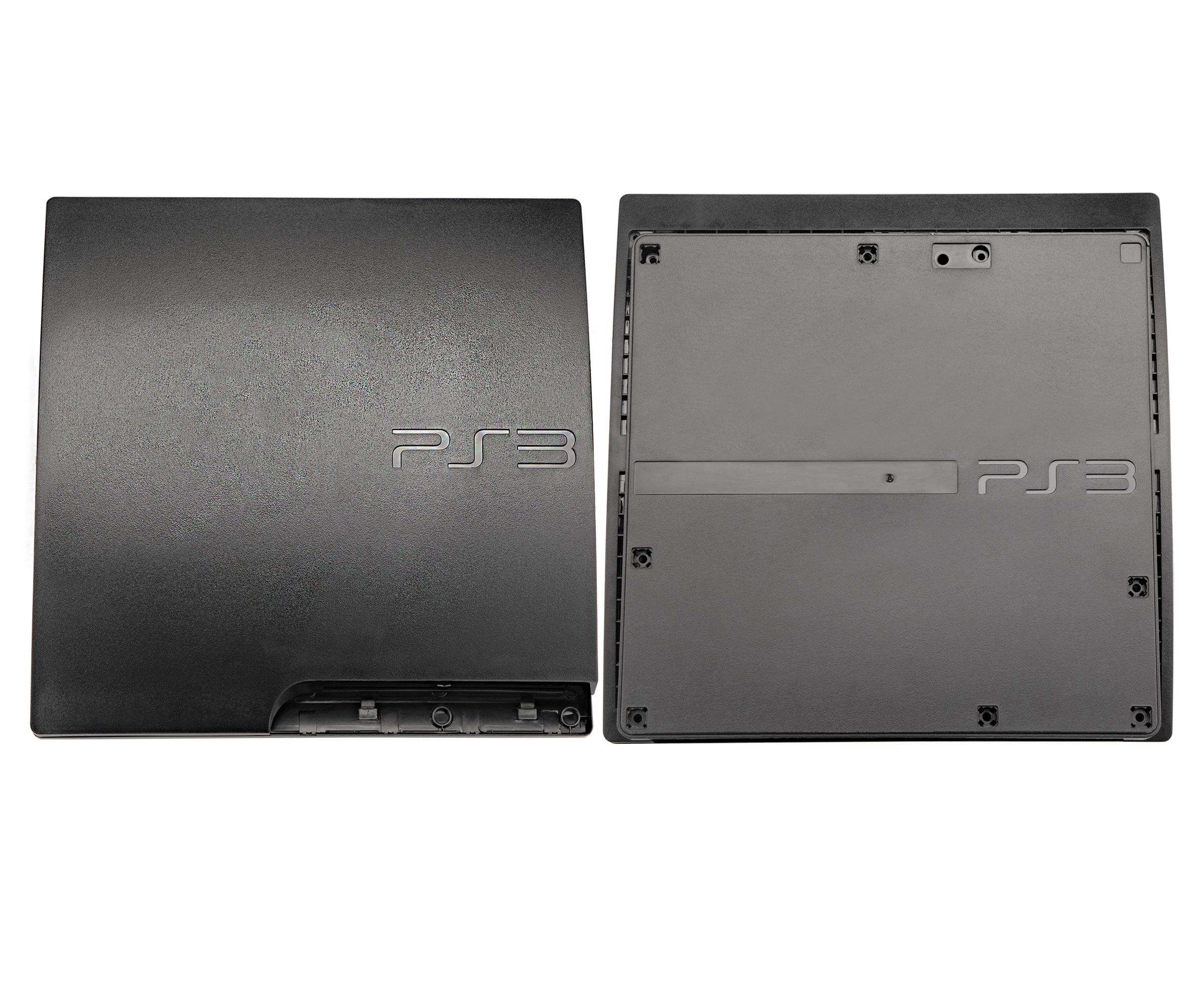 oben und unten Gehäuse für PlayStation 3 Slim (Black (Schwarz)) – Bild 2