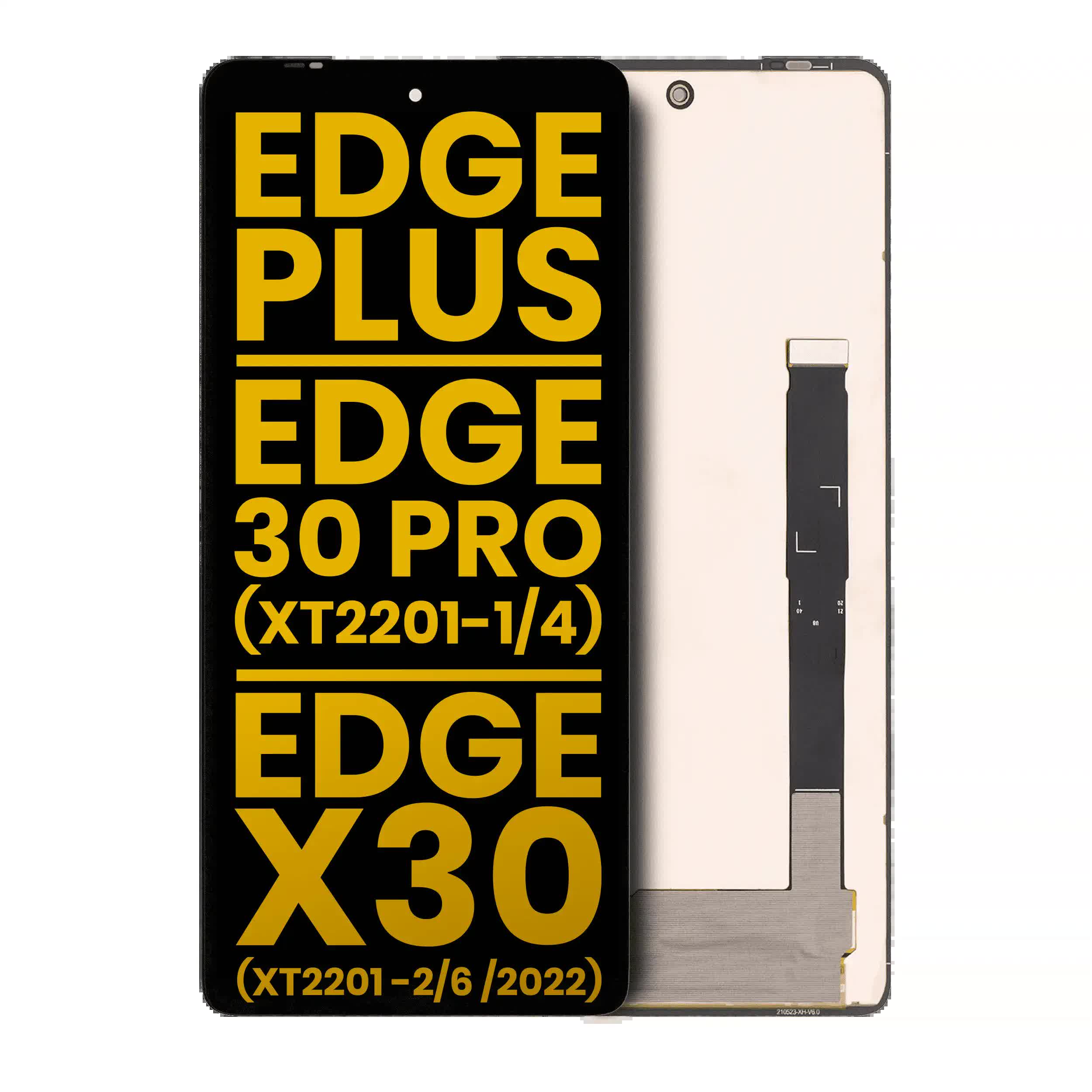 OLED Display ohne Rahmen für Motorola Moto Edge Plus / Edge 30 Pro (XT2201-1/4) / Edge X30 5G (XT2201-2/6 /2022) (professionell aufgearbeitet)