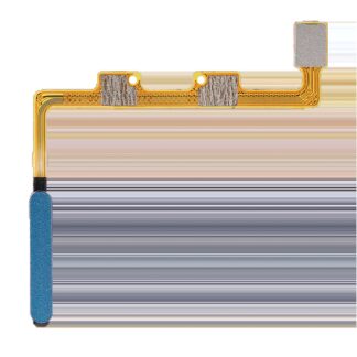 Fingerabdrucksensor mit Flexkabel für Motorola Edge 20 Pro (XT2153-1 / 2021) (Blue Vegan Leather)