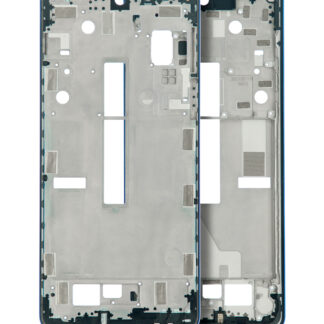 Mittelrahmen für Motorola Edge 20 Pro (XT2153-1 / 2021) (Blue Vegan Leather)