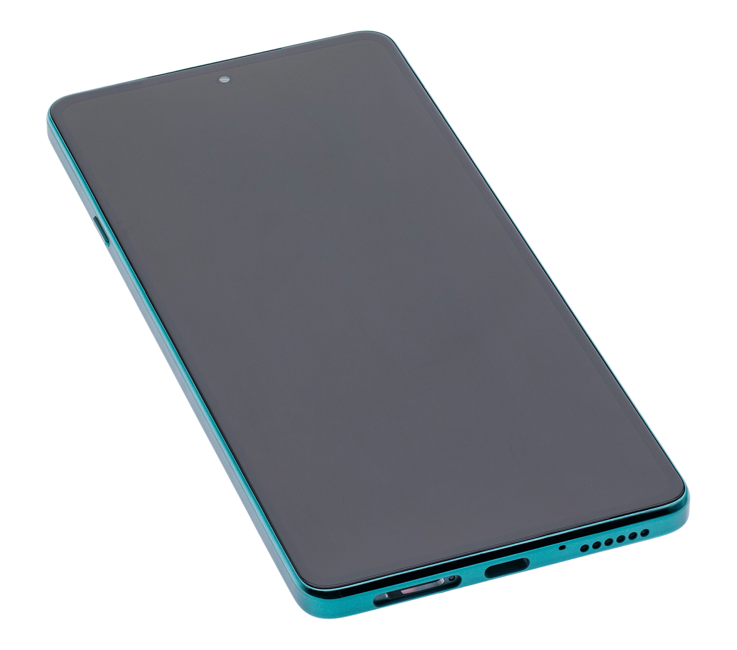 LCD Display mit Rahmen für Motorola Edge 20 (XT2143 / 2021) (professionell aufgearbeitet) (Frosted Emerald) – Bild 4