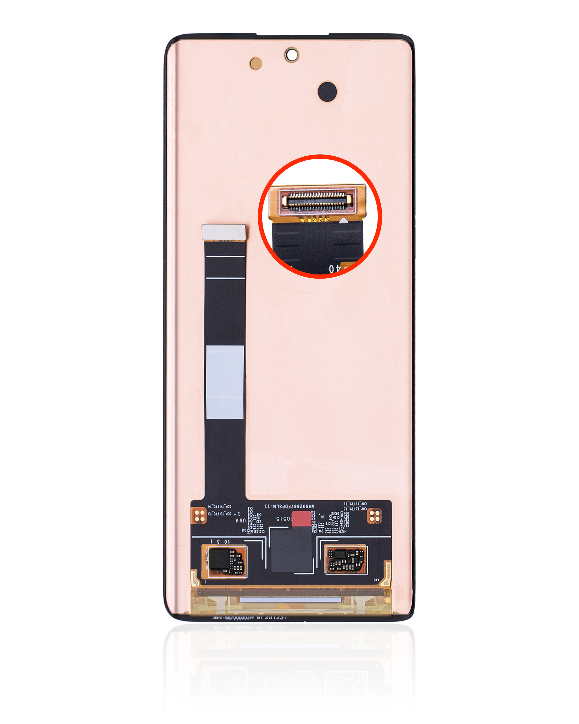 OLED Display ohne Rahmen für TCL 20 Pro 5G (professionell aufgearbeitet) – Bild 2
